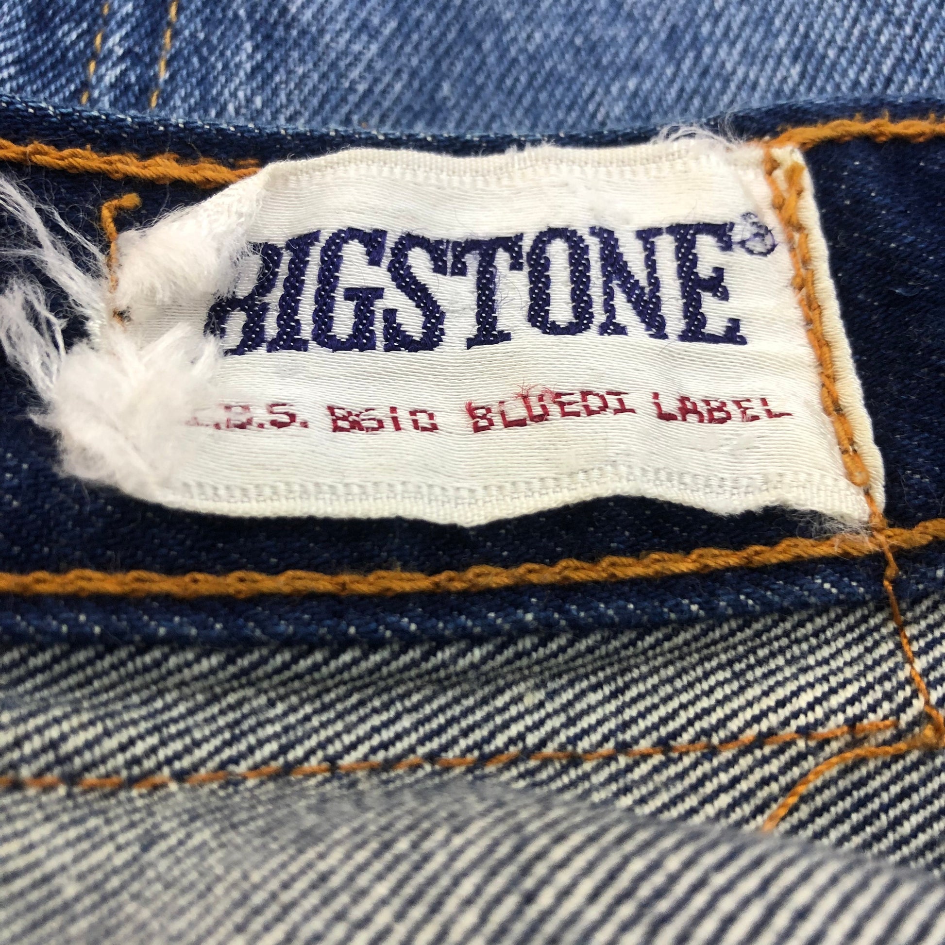 80s Big Stone Dark Blue High Waisted Bootcut Jeans Small 26