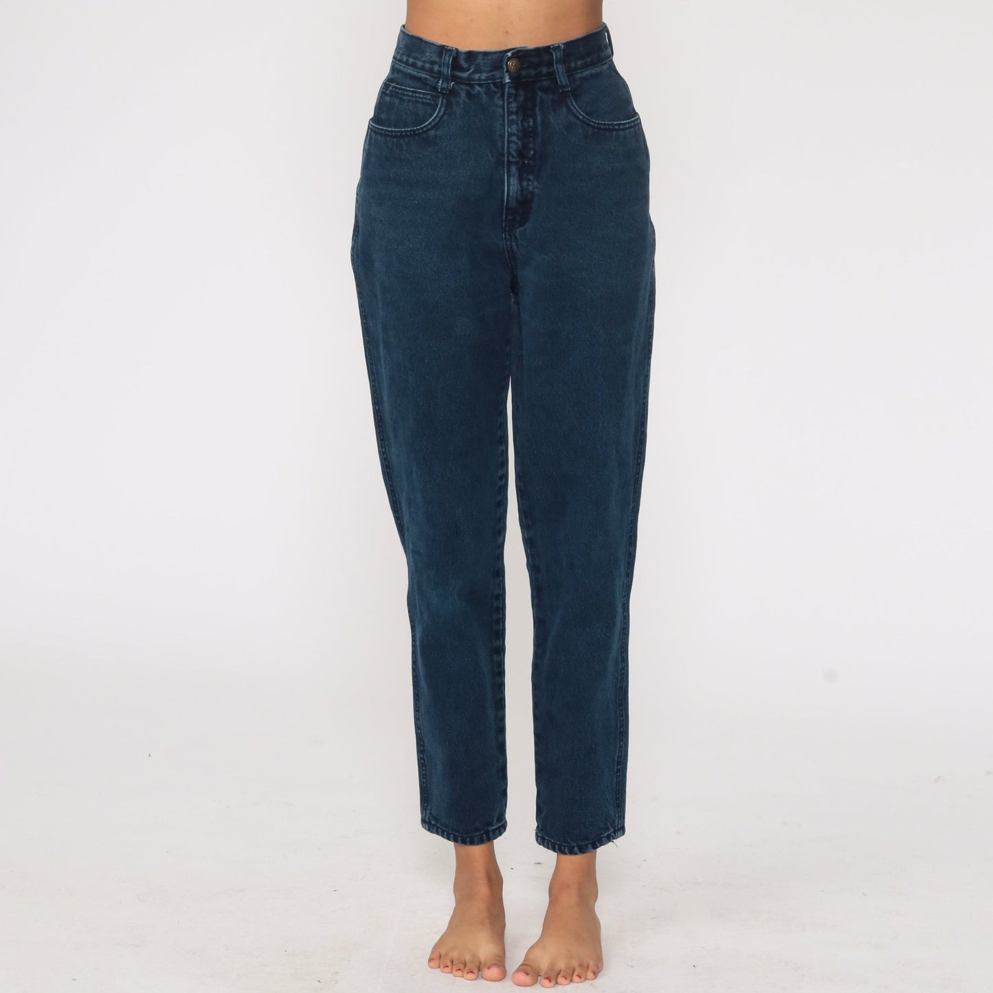 90s Rio Mom Jeans Dark Blue High Rise Denim Extra Small XS