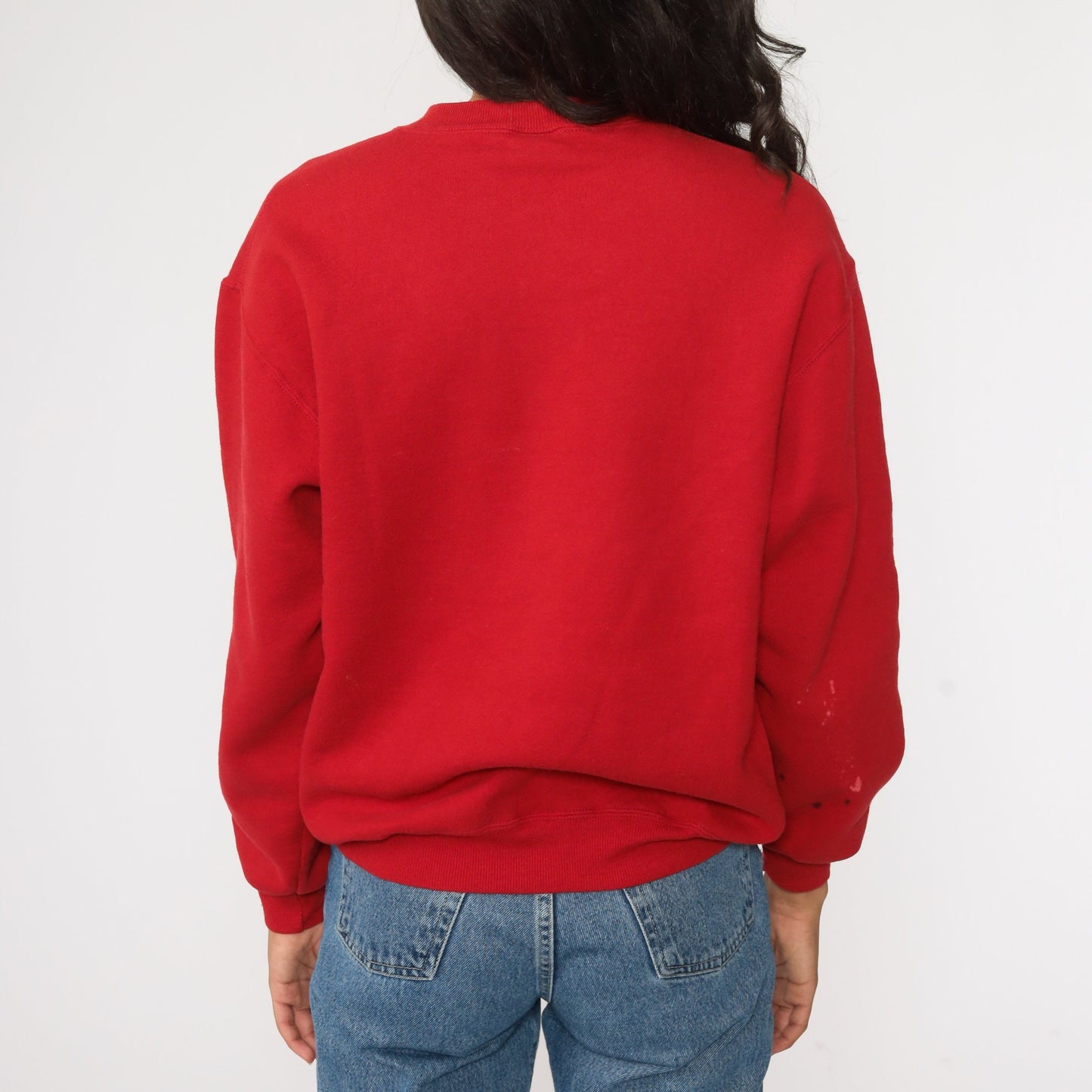 90s Laguna Beach Sailboat Sweatshirt Faded Red California Crewneck Medium