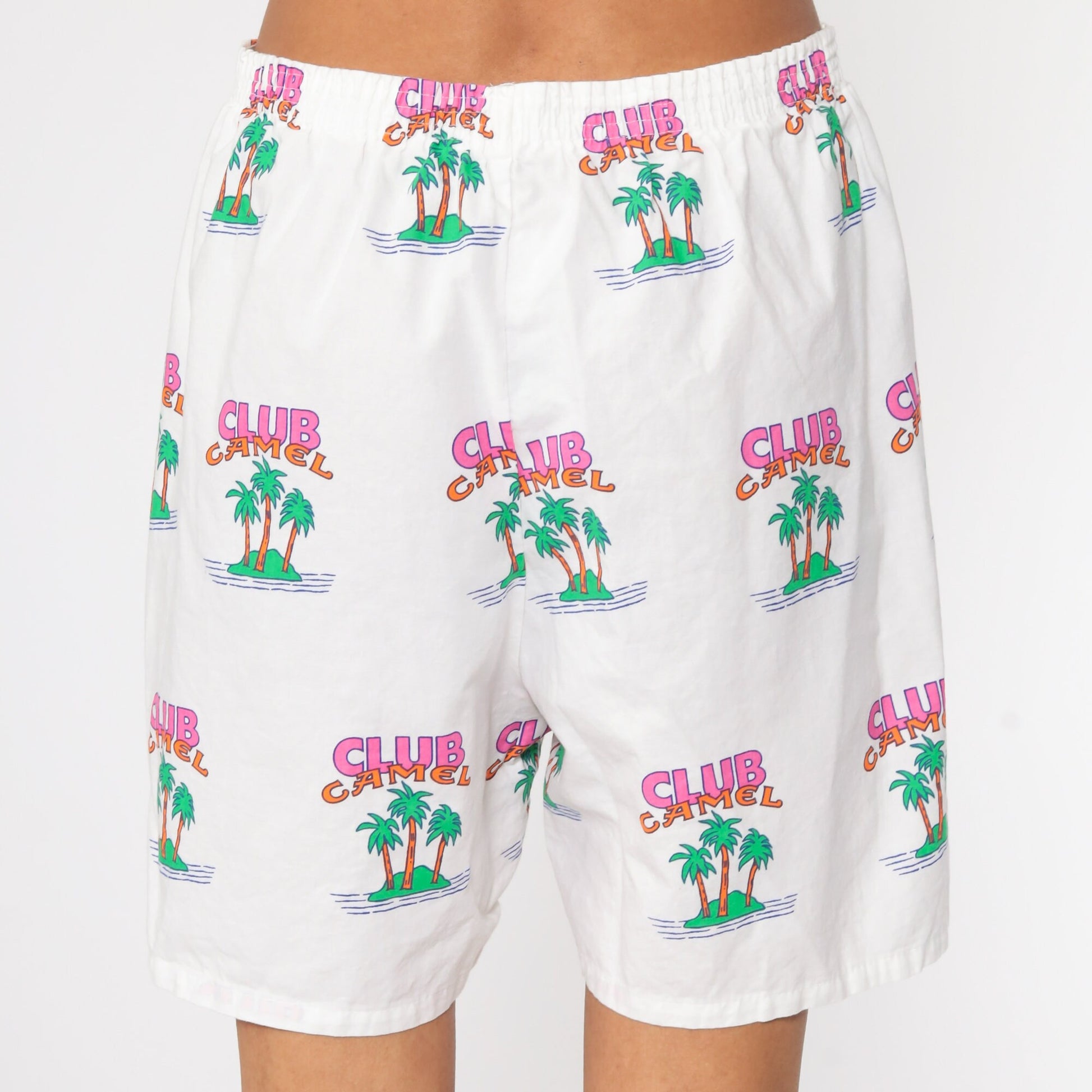 90s Joe Camel Boxer Shorts Cotton Print Open Fly Small