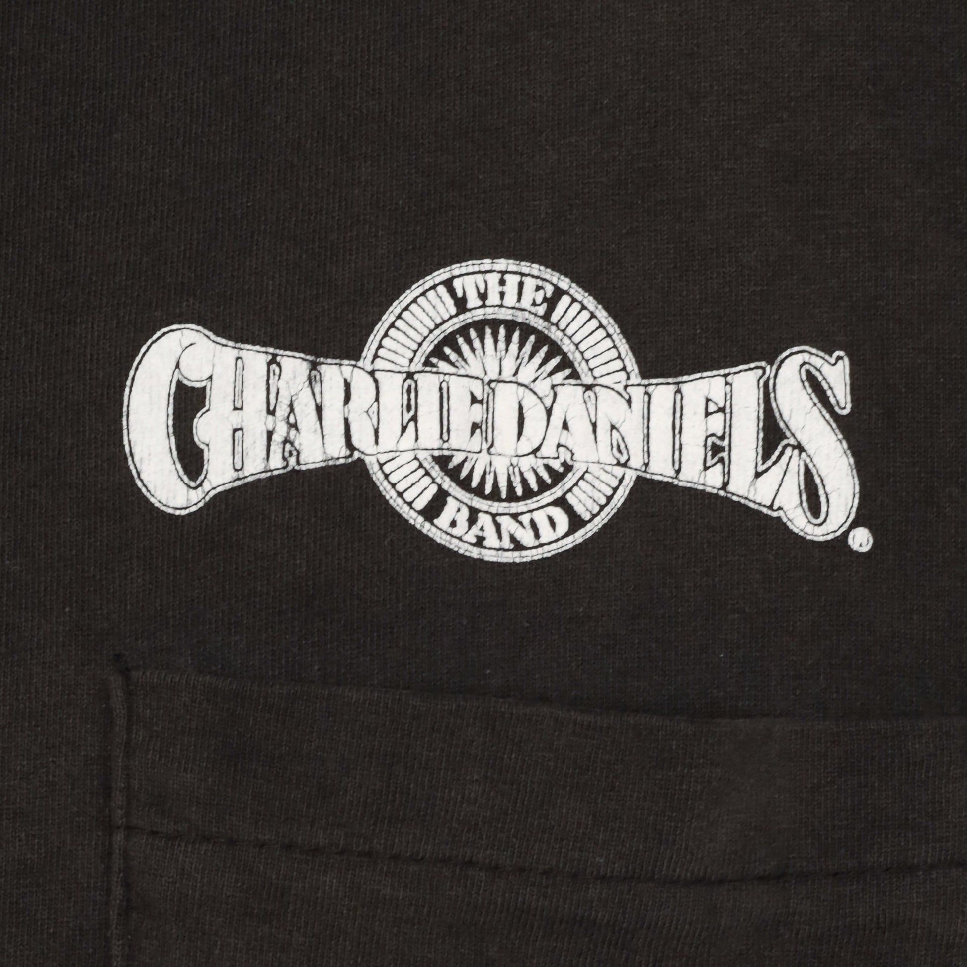 80s Charlie Daniels Band Homesick Heroes Tour Tee Black Cotton Extra Large