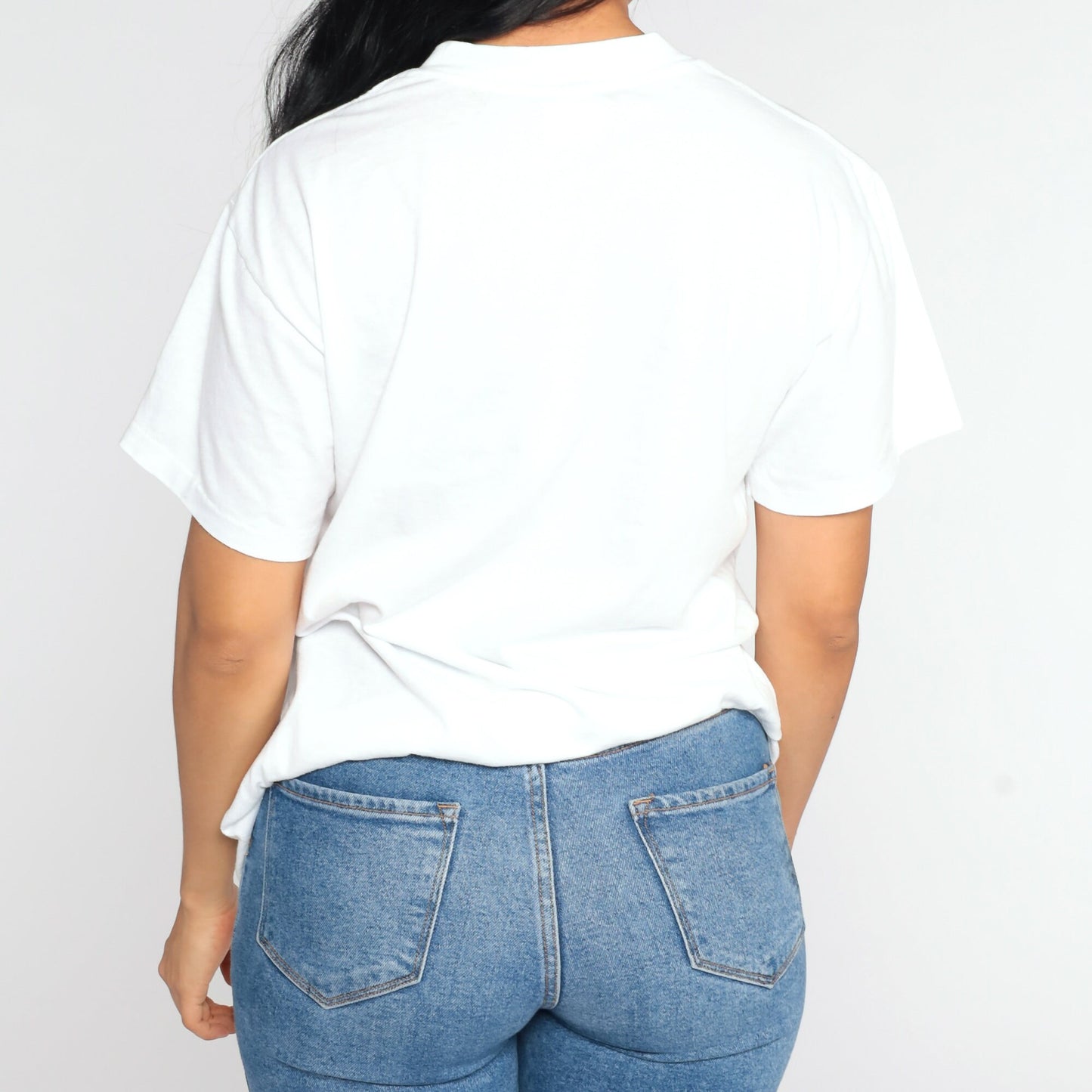 Lucky Heart Cosmetics Graphic T-Shirt Single Stitch White Vintage Tee Large