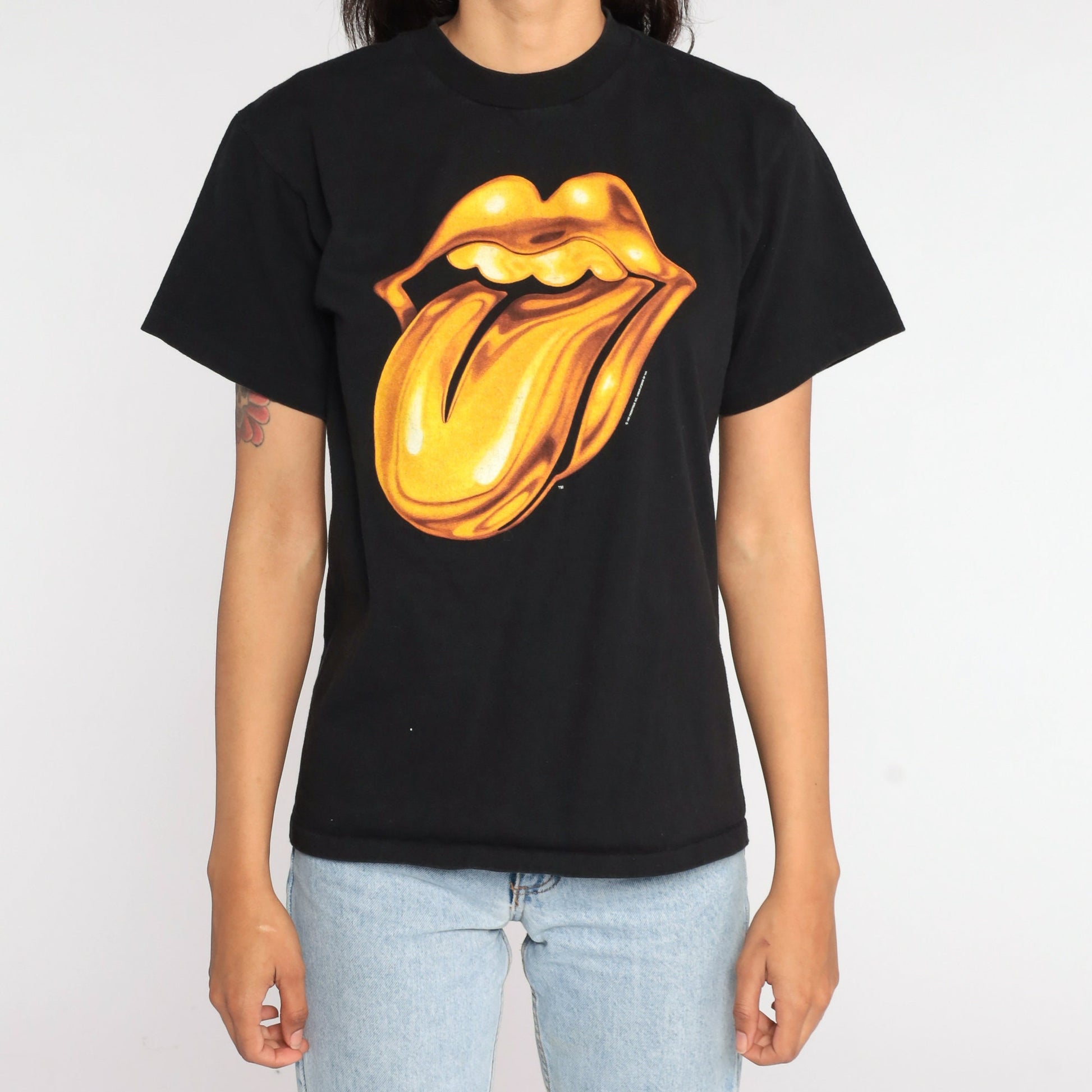 1997 Rolling Stones Bridges to Babylon Tour T Shirt Cotton Small
