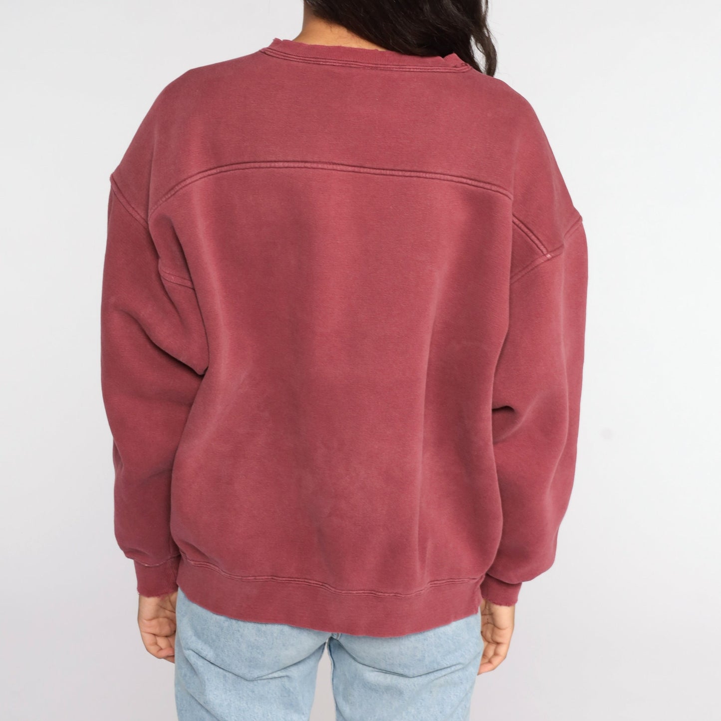 90s Minnesota Athletic Dept University Sweatshirt Burgundy Graphic Crewneck Large
