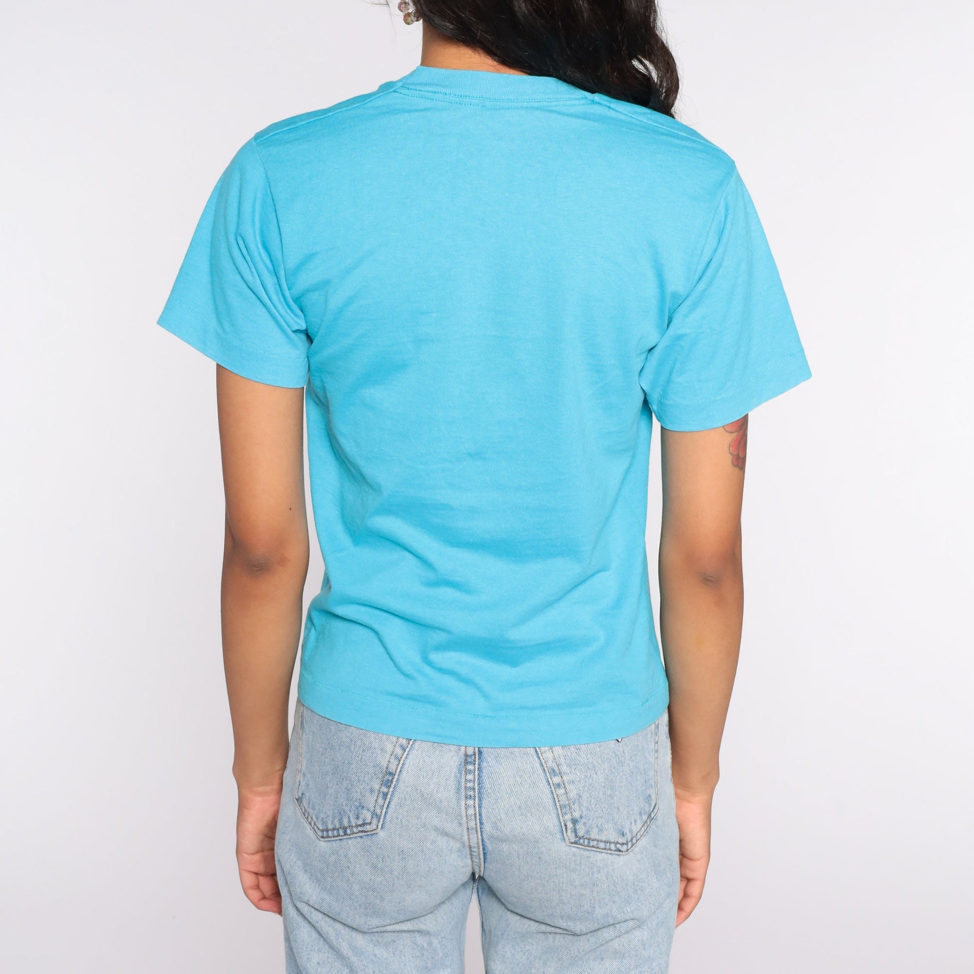 80s Madelia Minnesota Graphic T-Shirt Blue Single Stitch Small