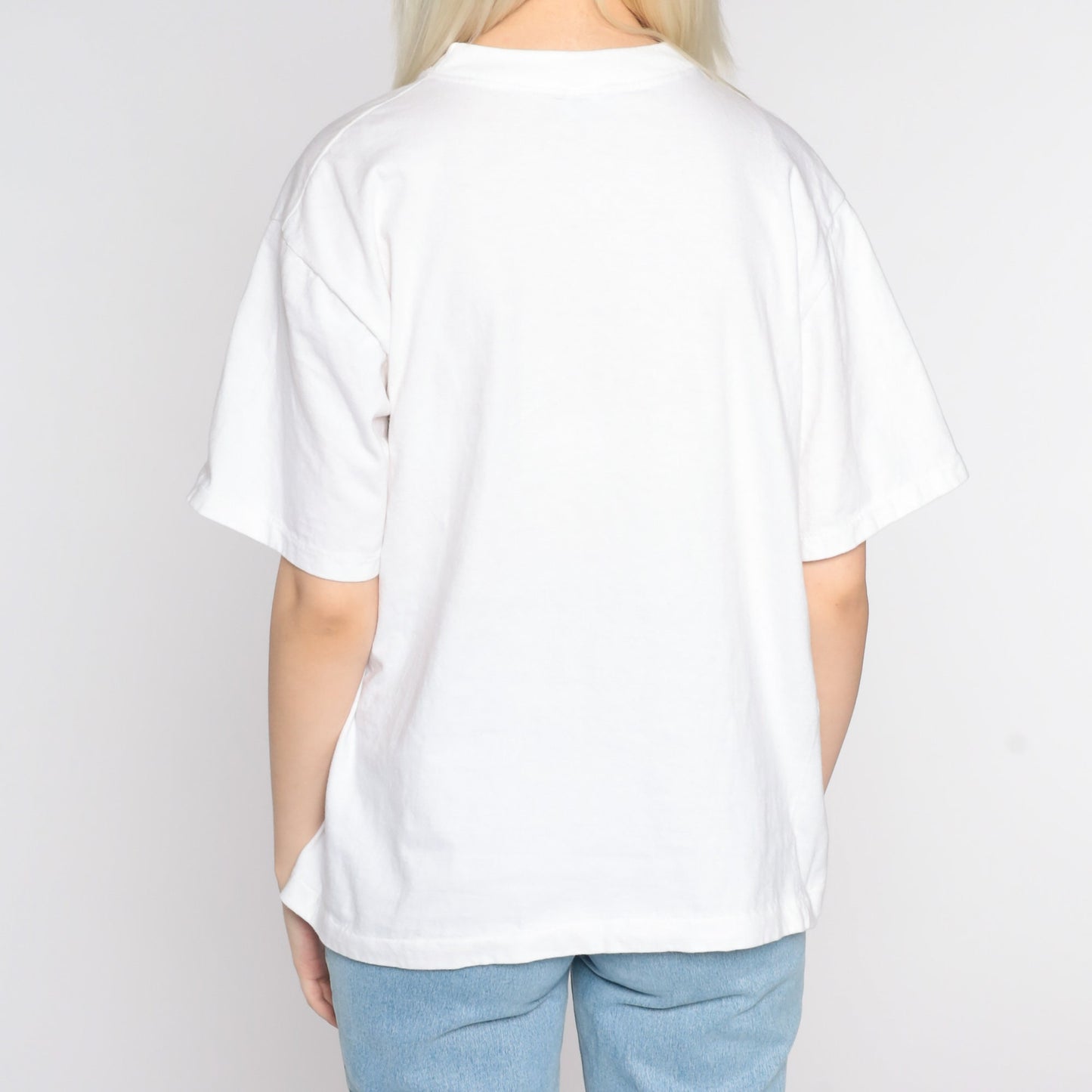90s Hand Painted Floral T-Shirt Jackie Barbados Graphic Tee Medium