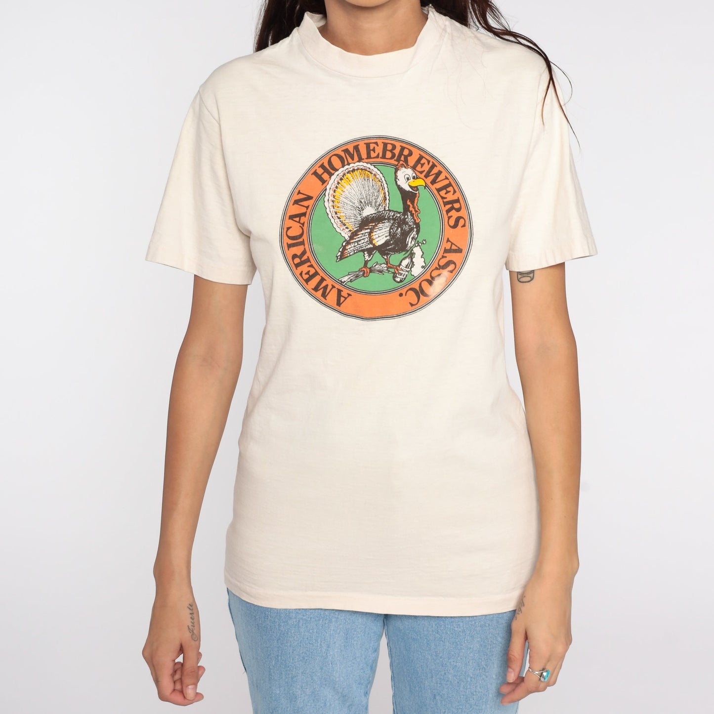 80s American Homebrewers Association Graphic Tee Cotton Small