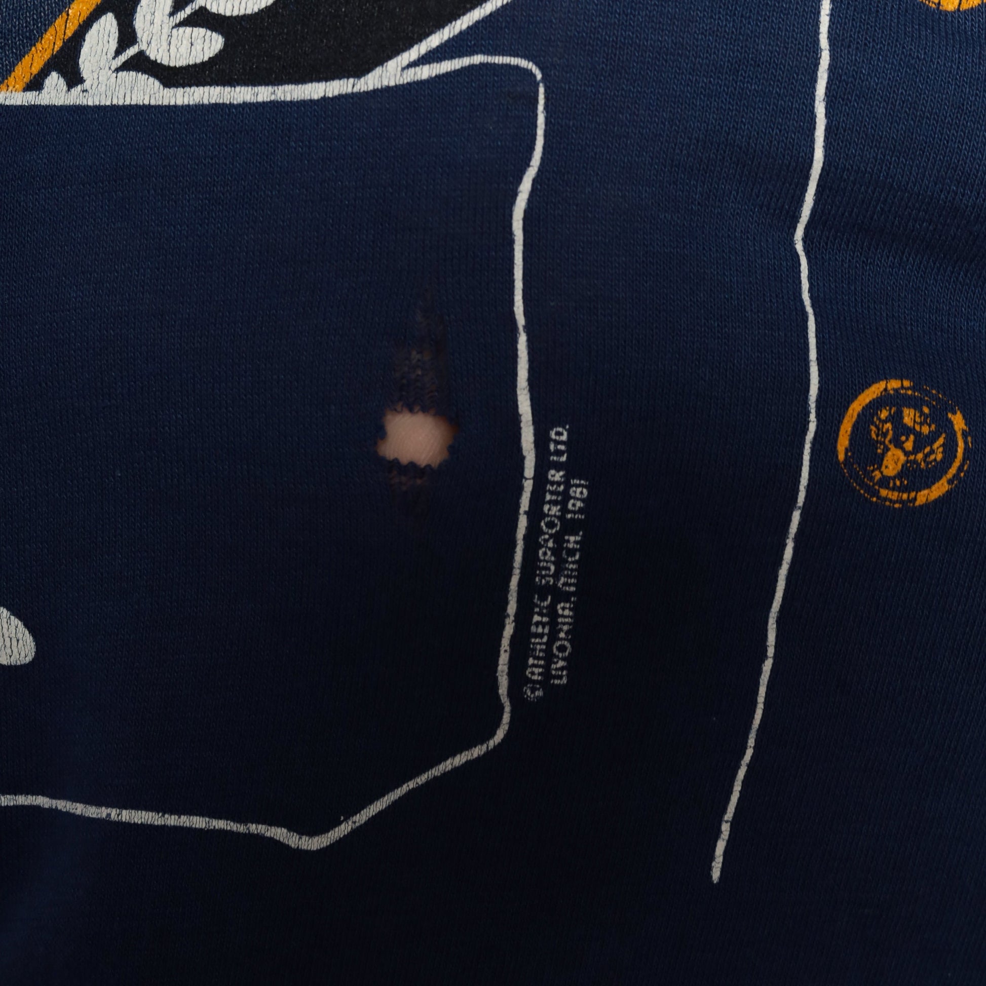 80s Pilot Uniform Graphic T-Shirt Distressed Cotton Single Stitch Extra Small