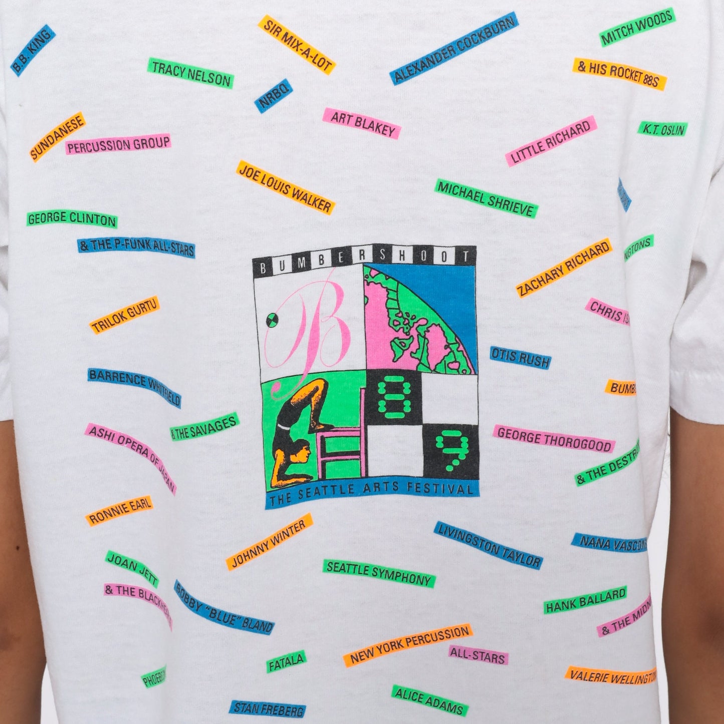 1989 Seattle Bumbershoot Festival Graphic T-Shirt Music Arts Tee Medium