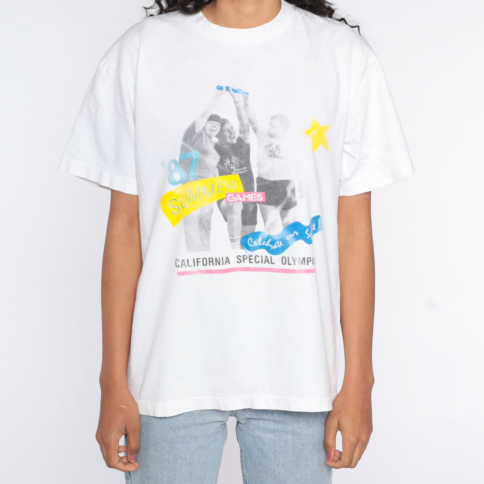 1987 California Special Olympics Summer Games Graphic T-Shirt Large