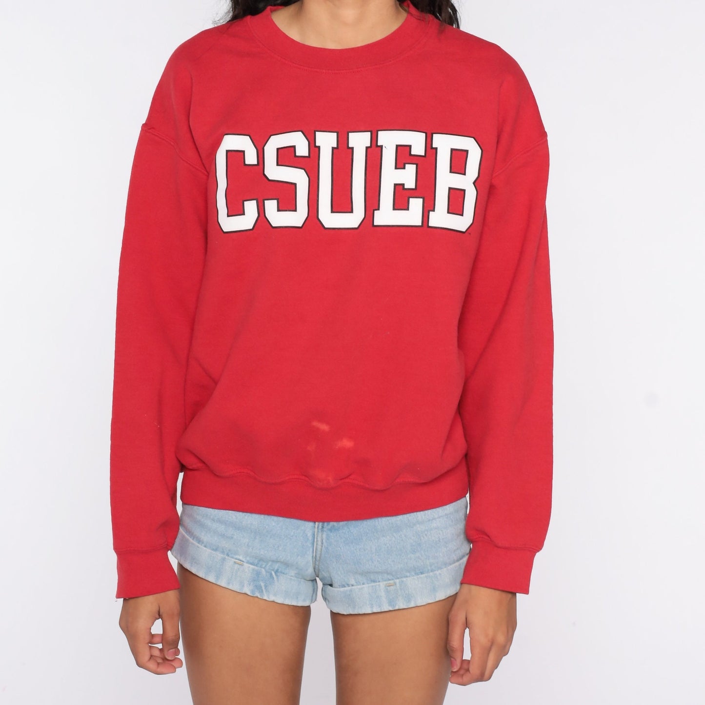 00s CSUEB California State University East Bay Red Sweatshirt Medium