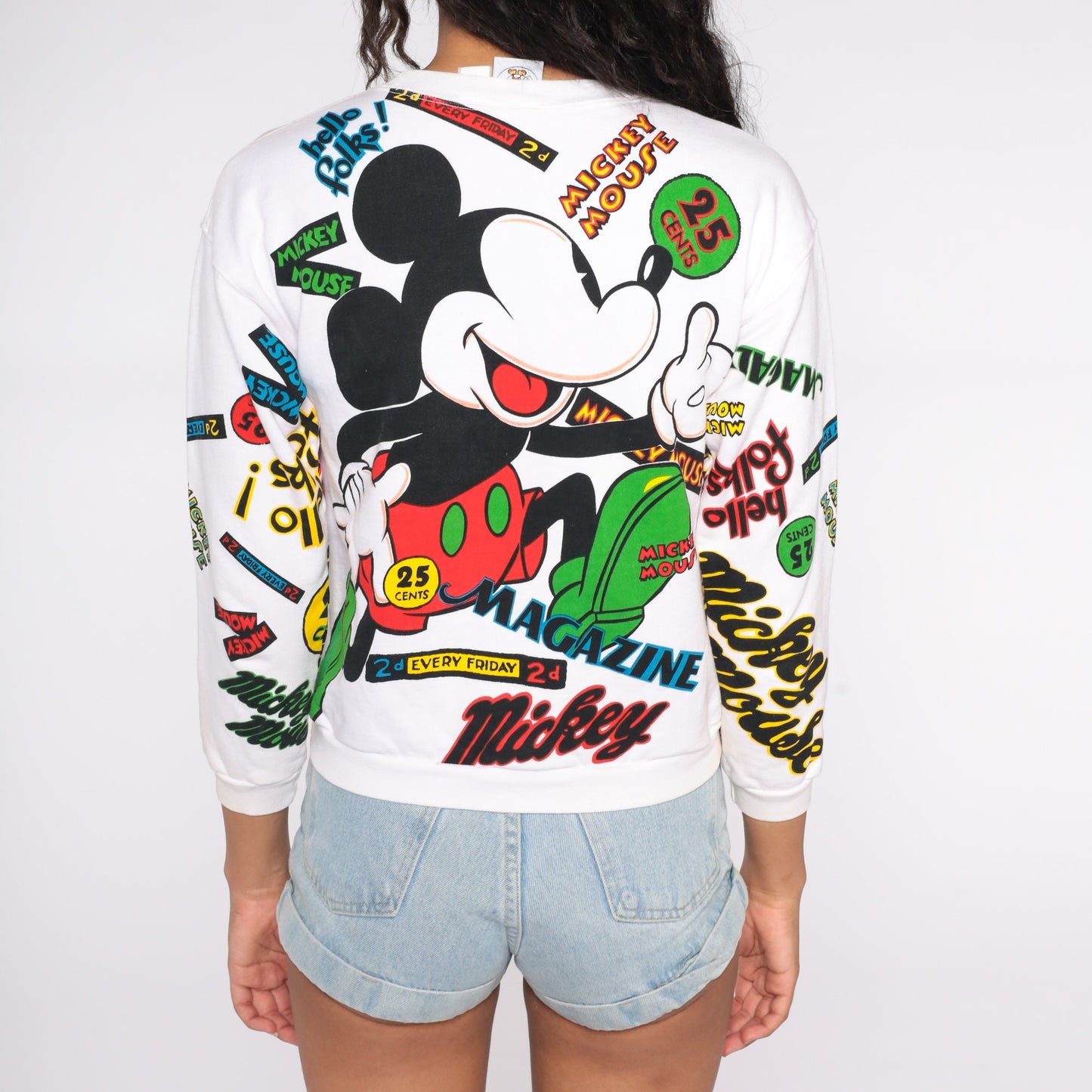 90s Mickey & Co Disney Sweatshirt Mickey Mouse Cartoon Graphic Small