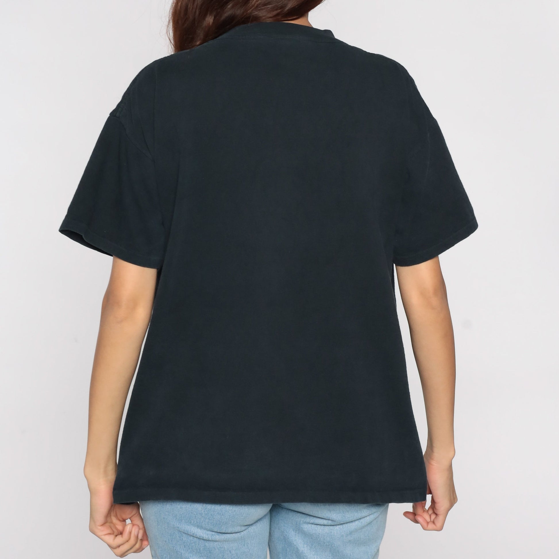 90s Ty Wilson Female Athlete Graphic T-Shirt Black Cotton Extra Large XL