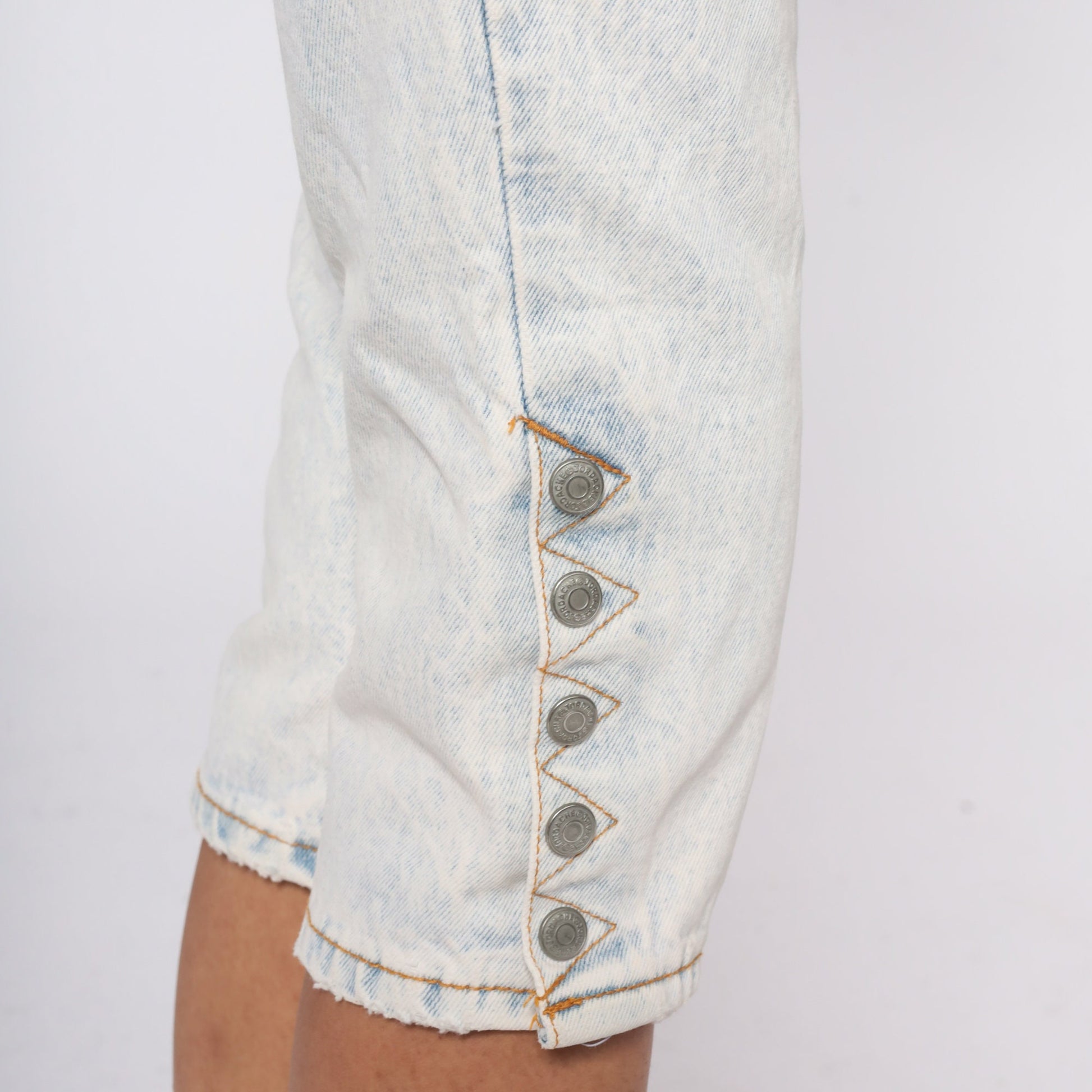 Jordache Light Stone Wash Capri Jeans High Waisted Slim Fit Extra Small