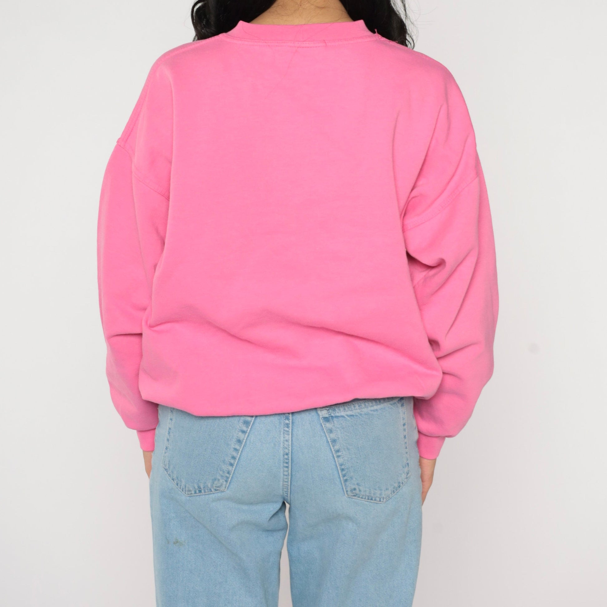 90s Northern Reflections Flower Pot Sweatshirt Hot Pink Graphic Large L
