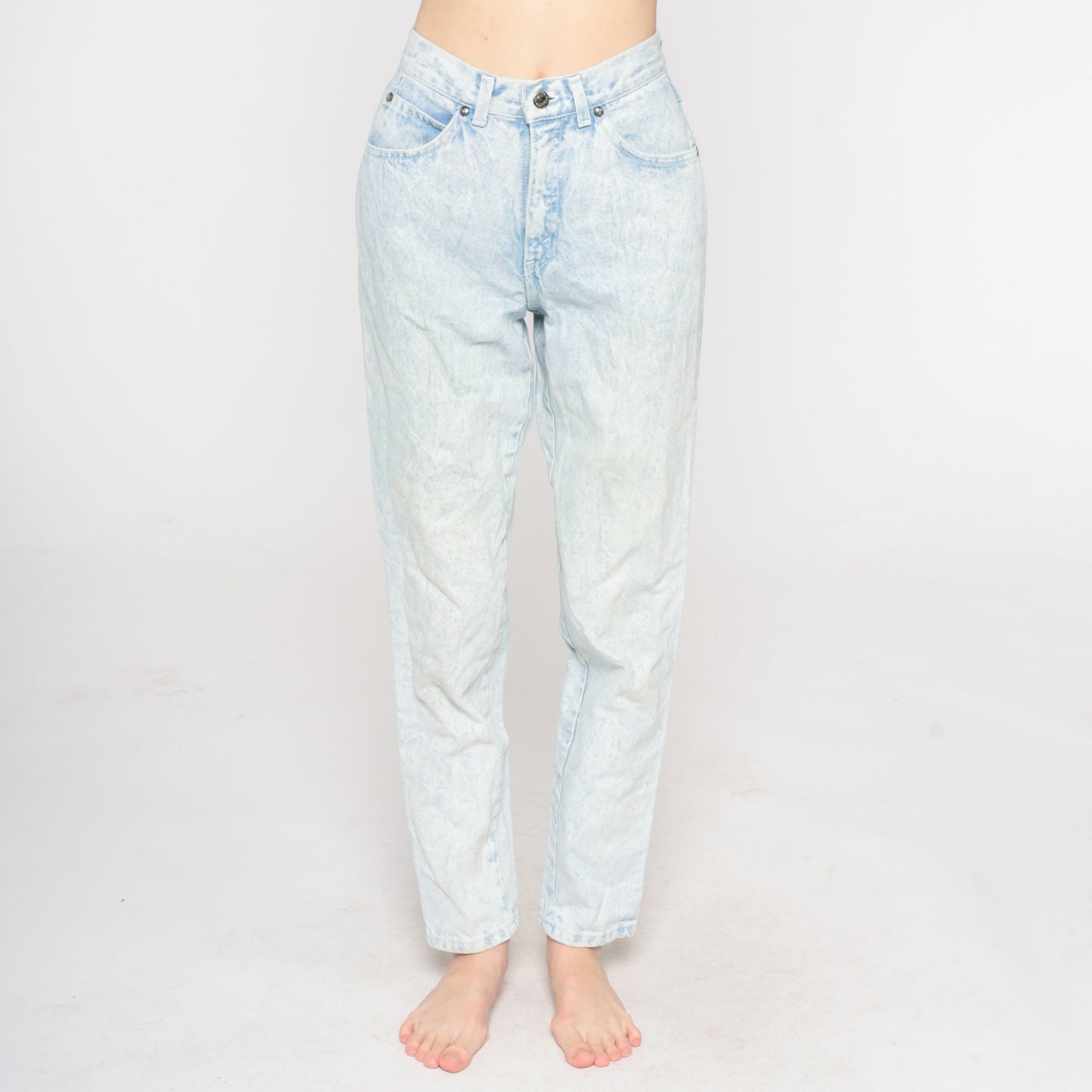 Levi's 900 Acid Wash High-Waisted Tapered Jeans 90s Denim Extra Small