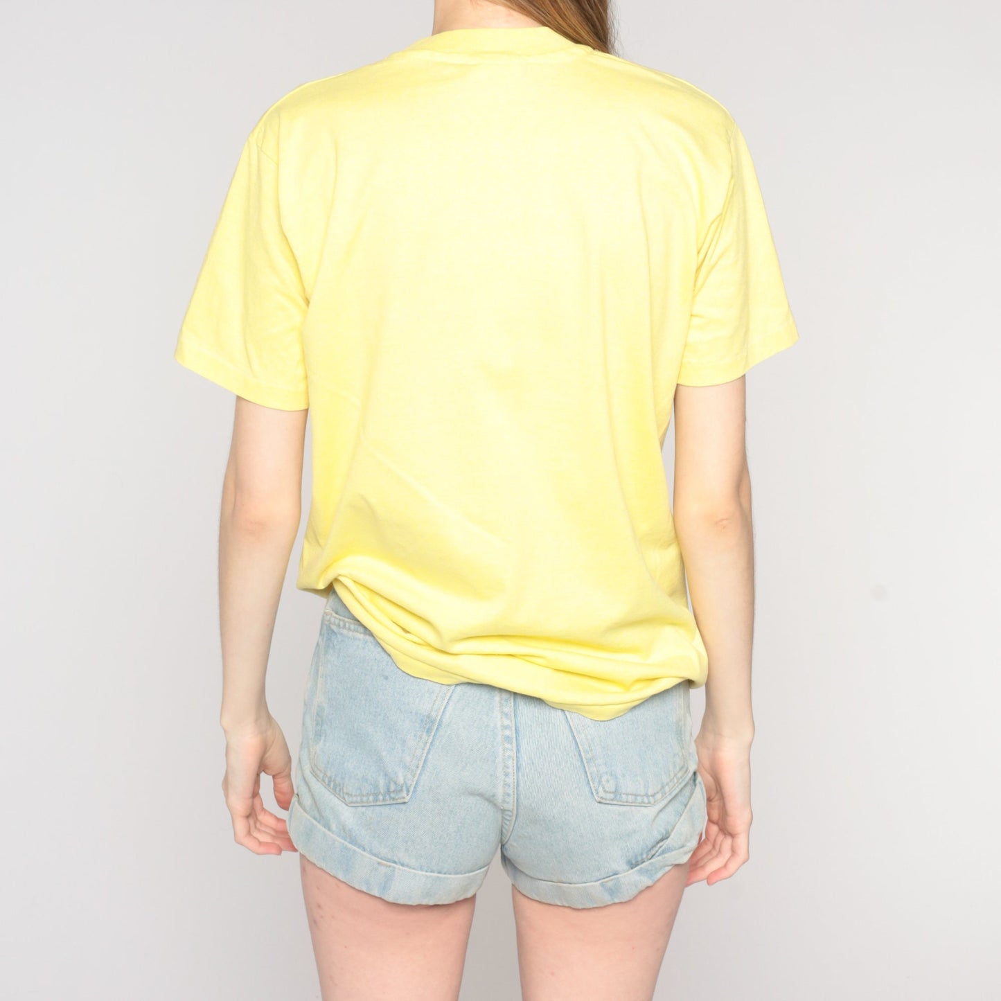 90s New Mexico Dreamcatcher Steer Skull Graphic Tee Yellow Medium