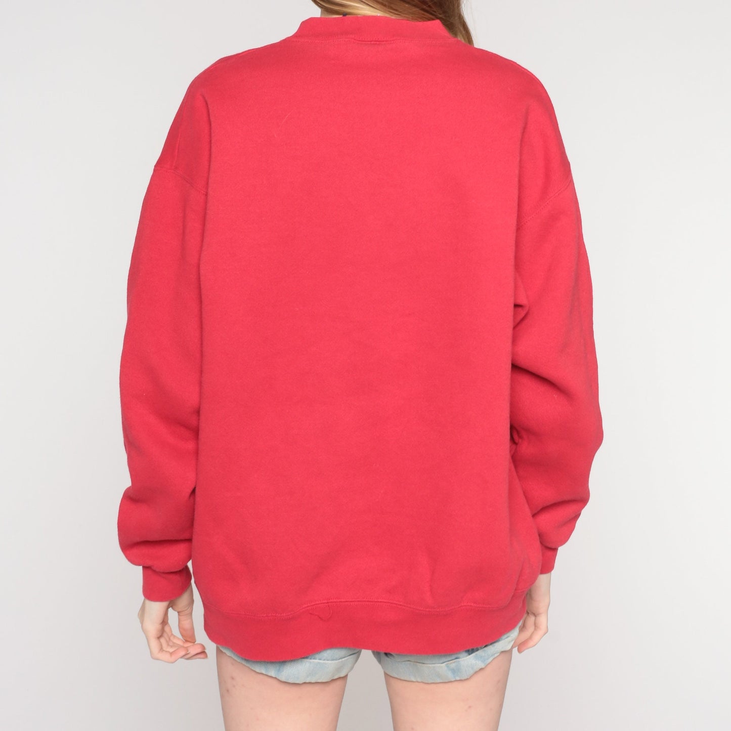 90s Lee Key West Florida Sweatshirt Red Graphic Crewneck Pullover Large L