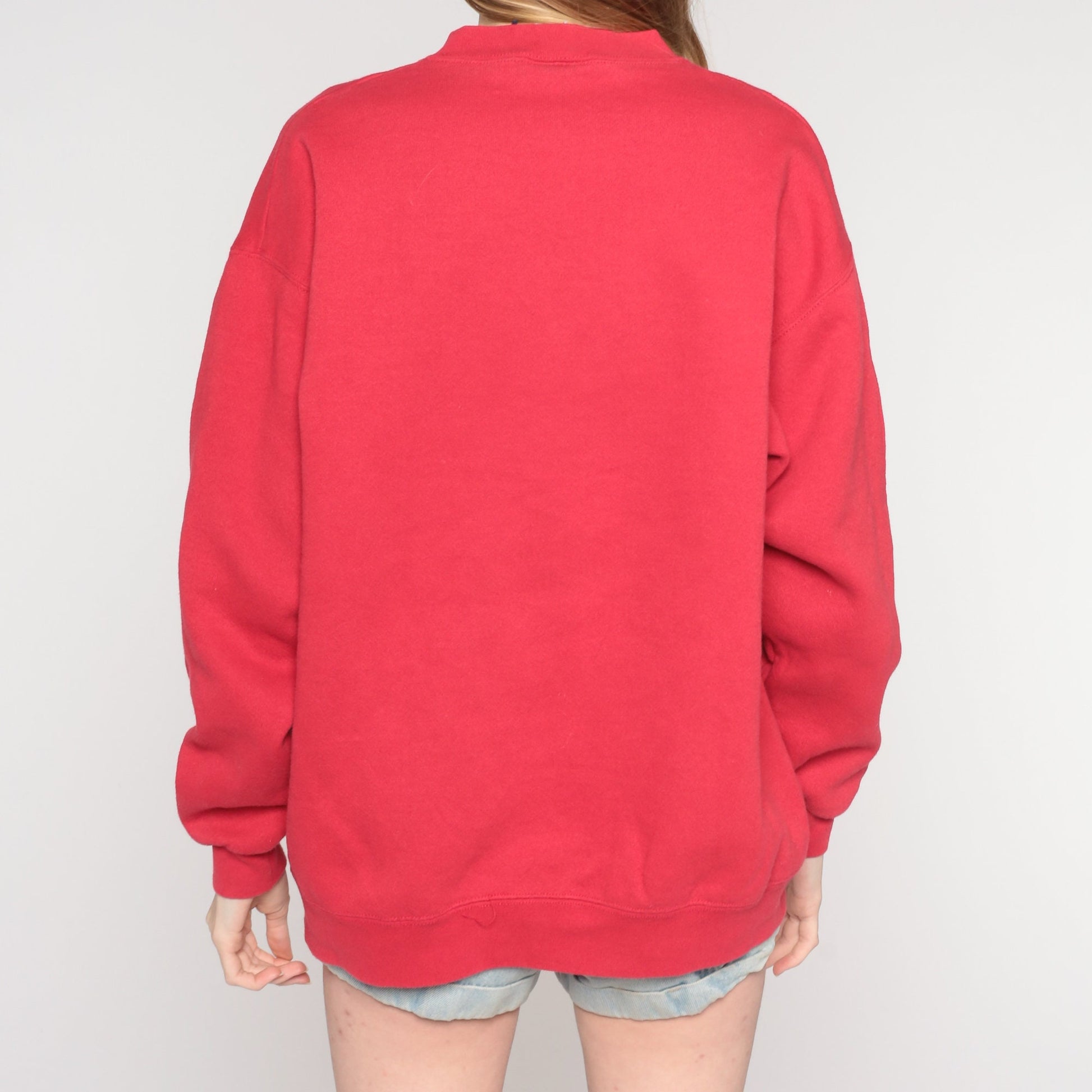 90s Lee Key West Florida Sweatshirt Red Graphic Crewneck Pullover Large L