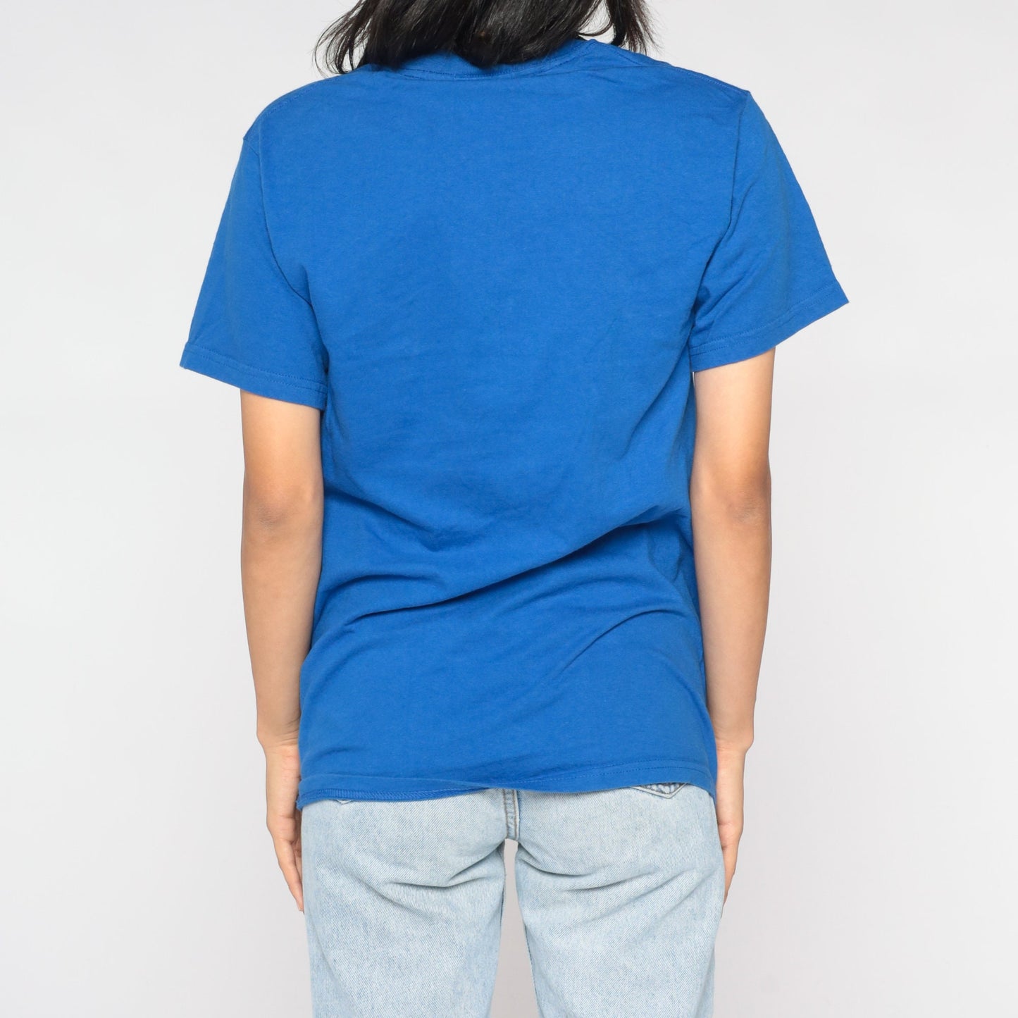 90s Haight Ashbury San Francisco Graphic T-Shirt Blue Cotton Small