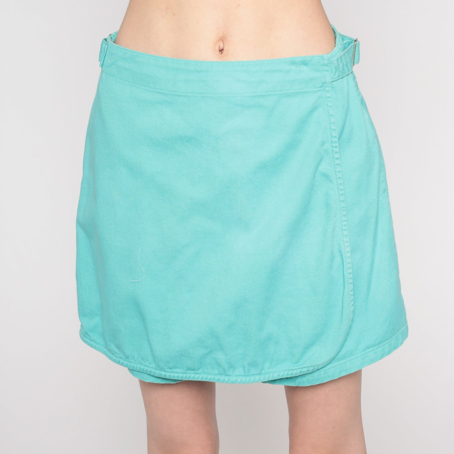 90s Sostanza Mint Green High-Waisted Mini Skort Small S