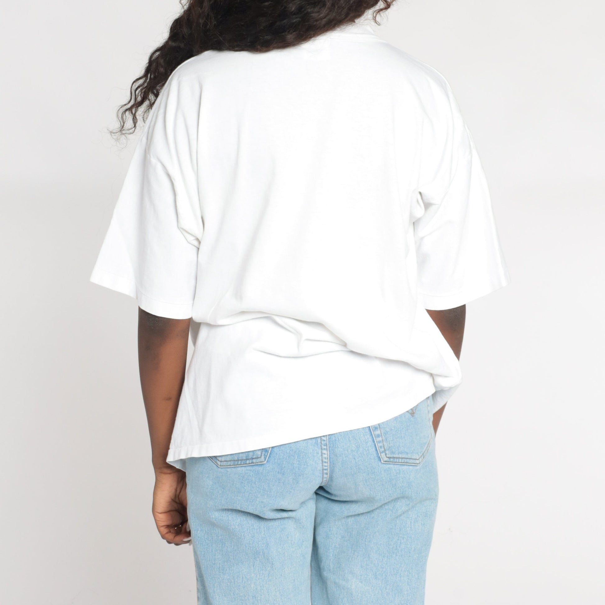 90s Kangaroo Graphic T-Shirt Australia Wildlife White Cotton Single Stitch Medium