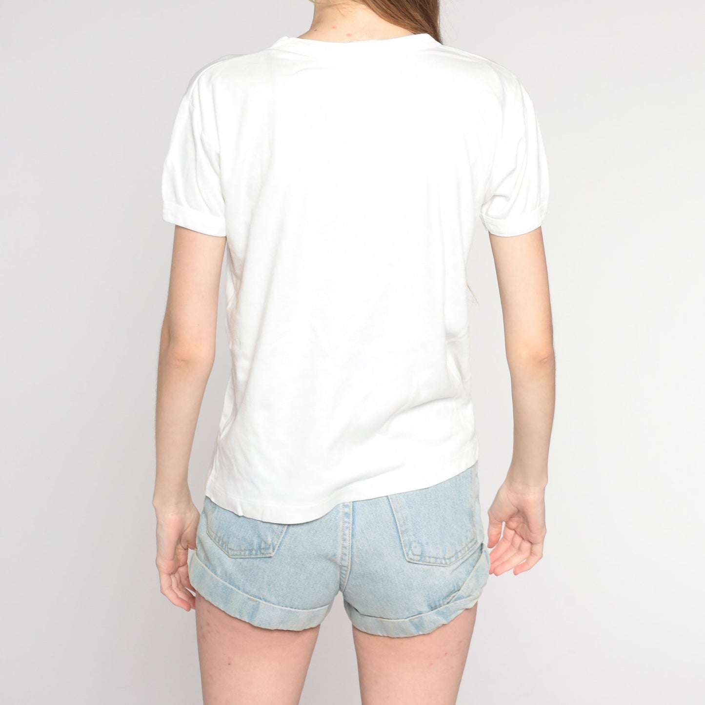 80s Martinique Map Graphic T-Shirt Single Stitch White Small
