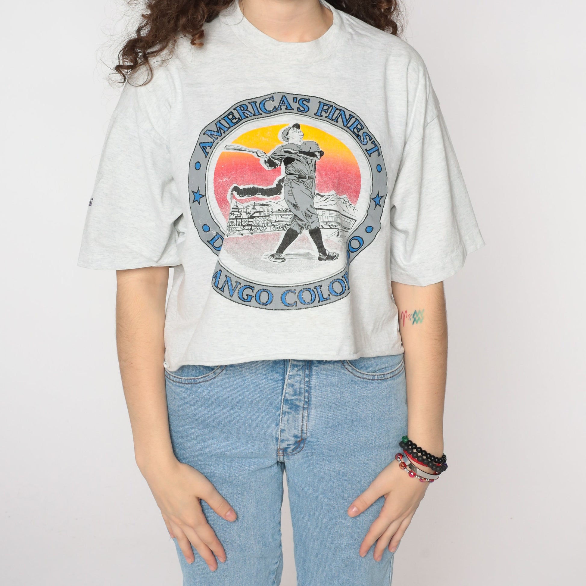 90s Babe Ruth 1993 Junior State Tournament Baseball Graphic Tee Durango Colorado Extra Large