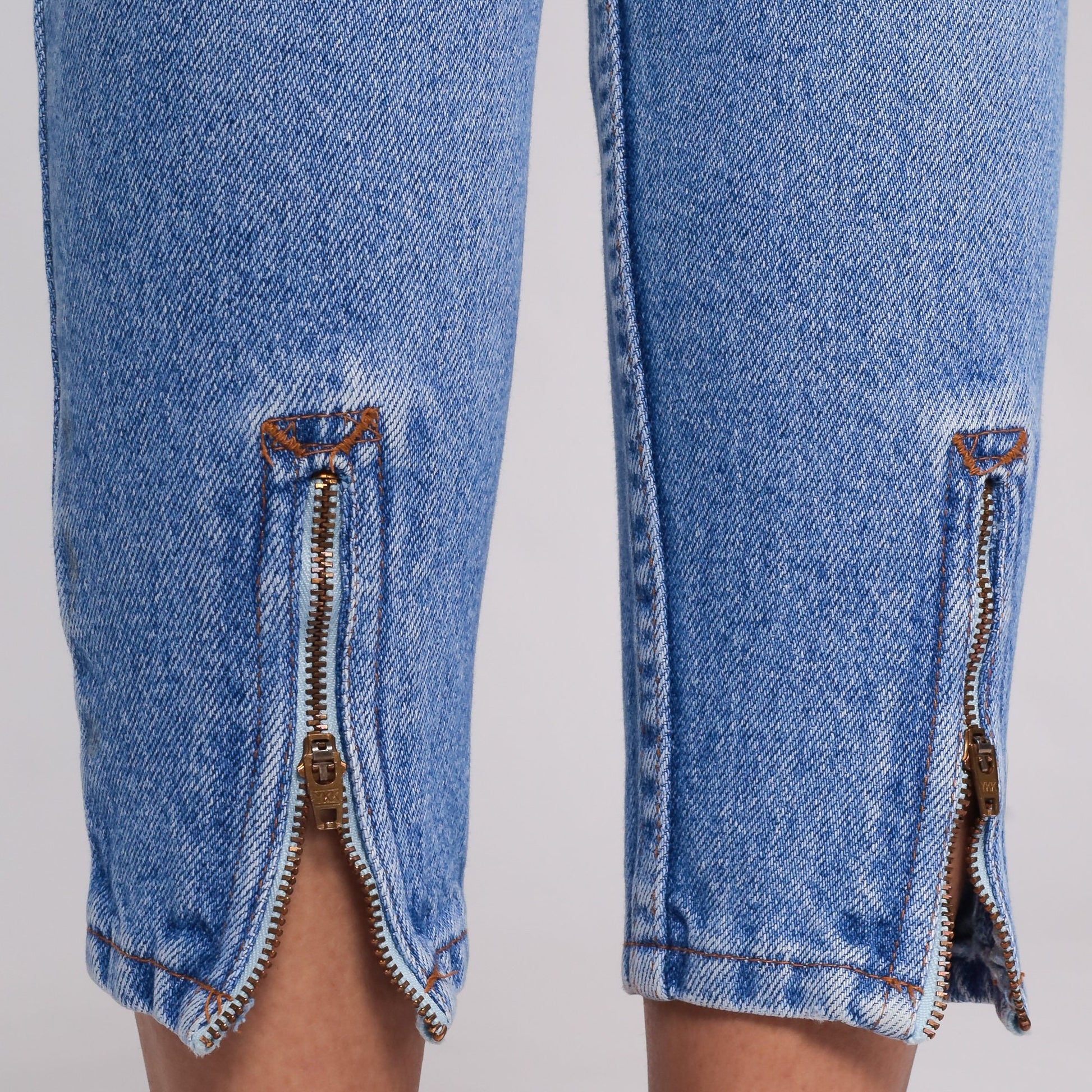 90s Jordache High-Waist Skinny Jeans Blue Denim Ankle Zipper Extra Small