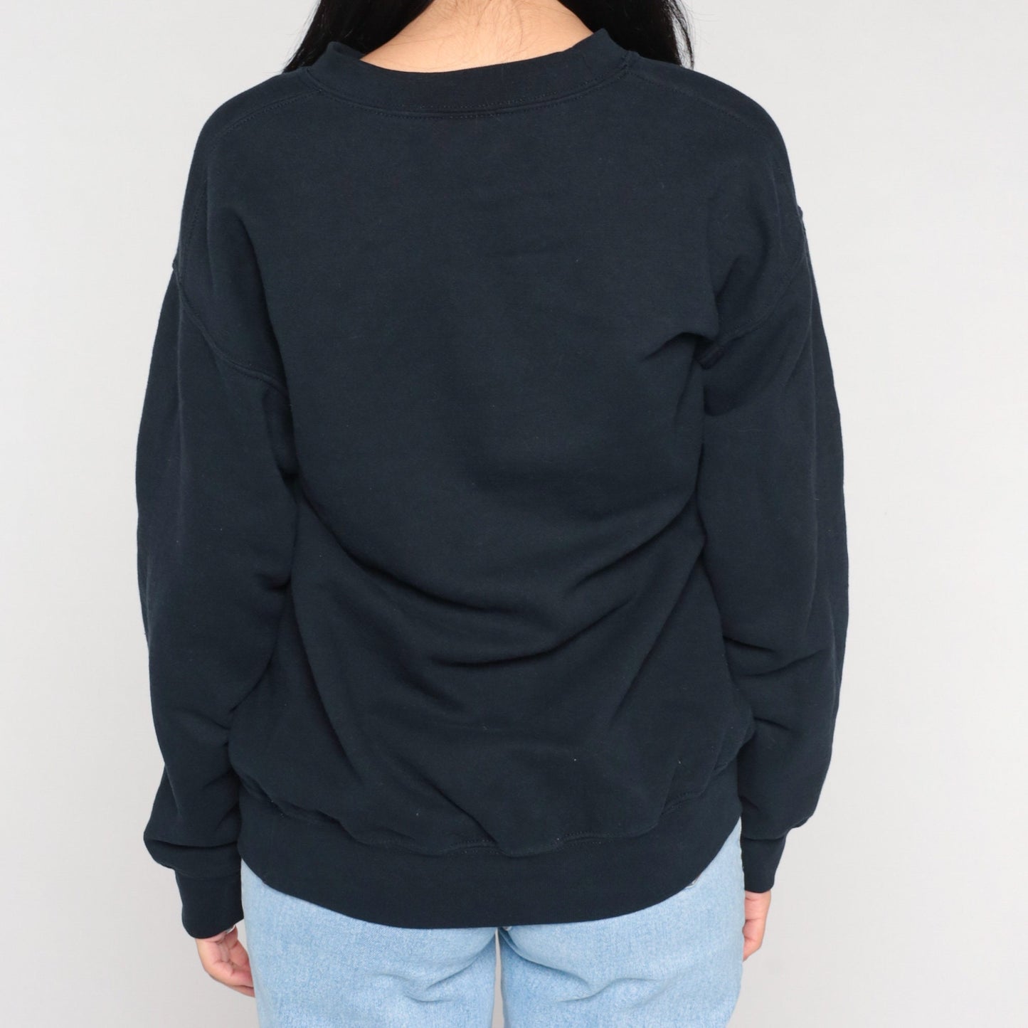 Y2K Tewa Tees Gecko Sweatshirt Black Graphic Crewneck Medium