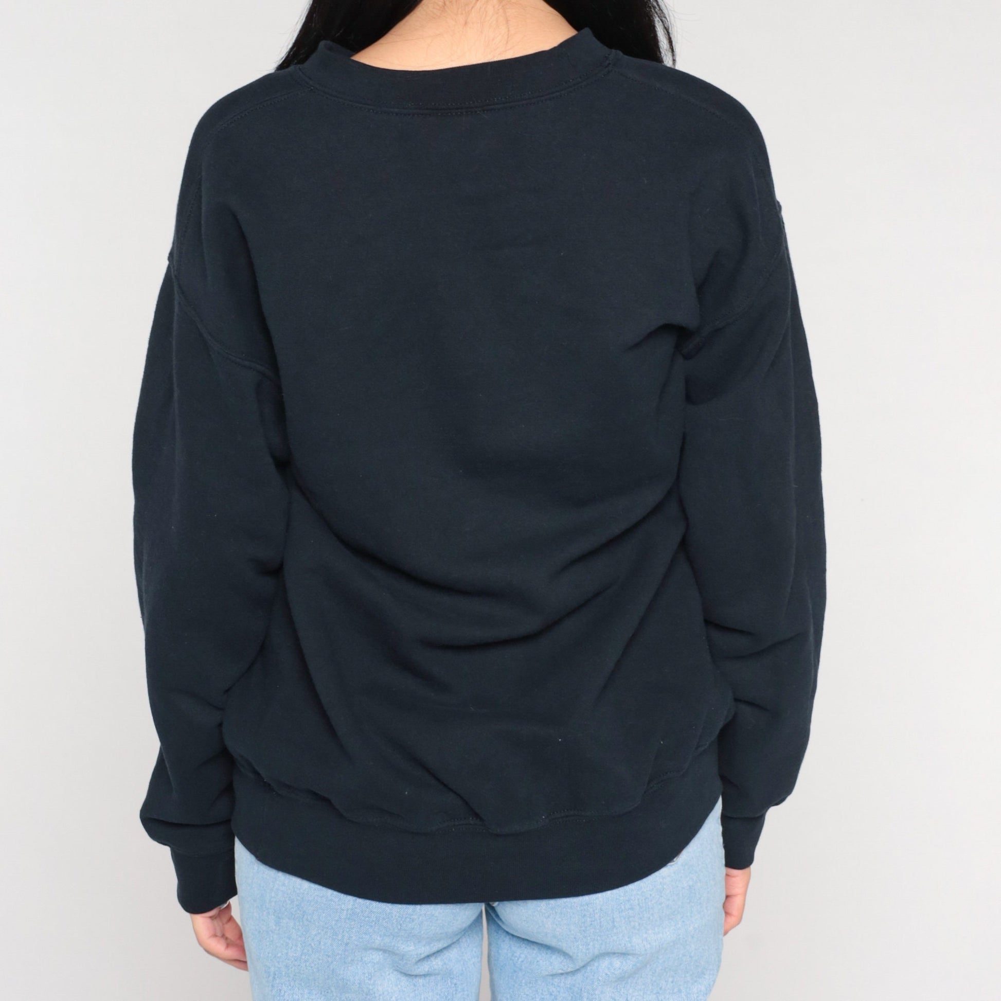 Y2K Tewa Tees Gecko Sweatshirt Black Graphic Crewneck Medium