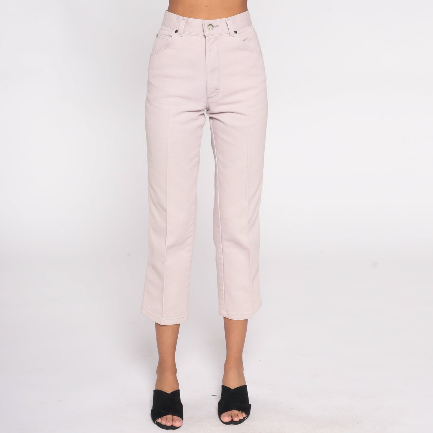 90s Cascade Blues Light Pink High Waist Straight Leg Jeans Small 26