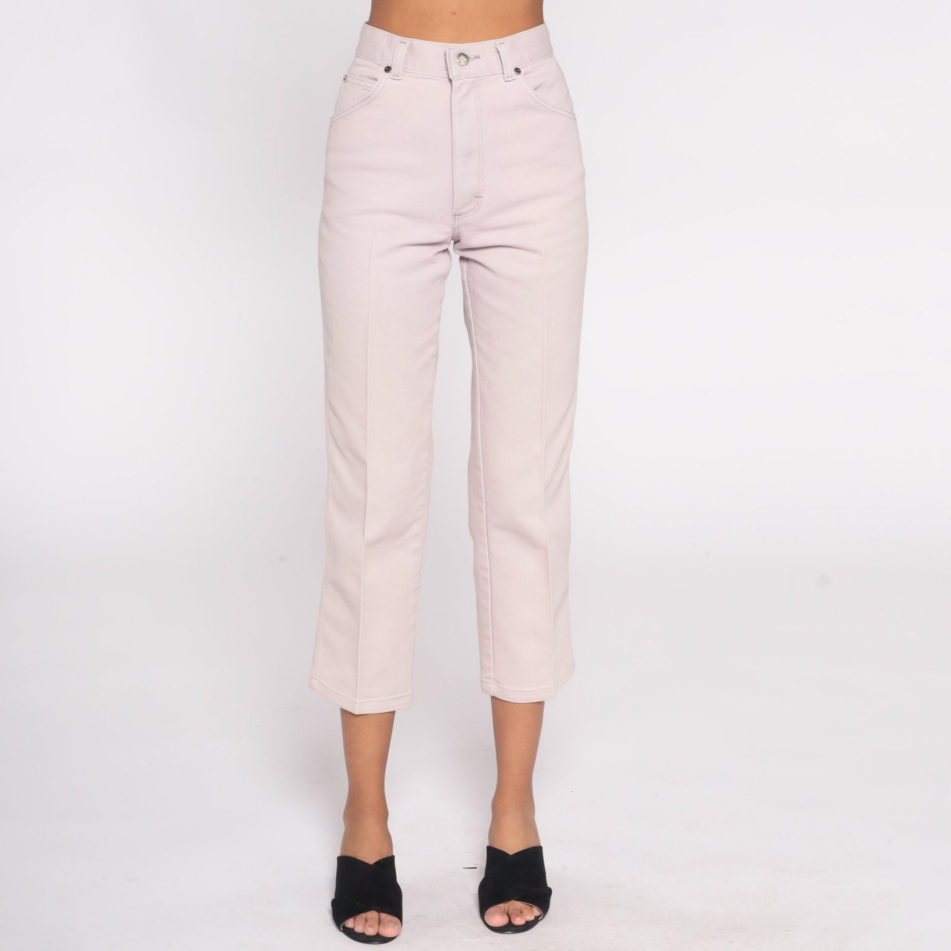 90s Cascade Blues Light Pink High Waist Straight Leg Jeans Small 26