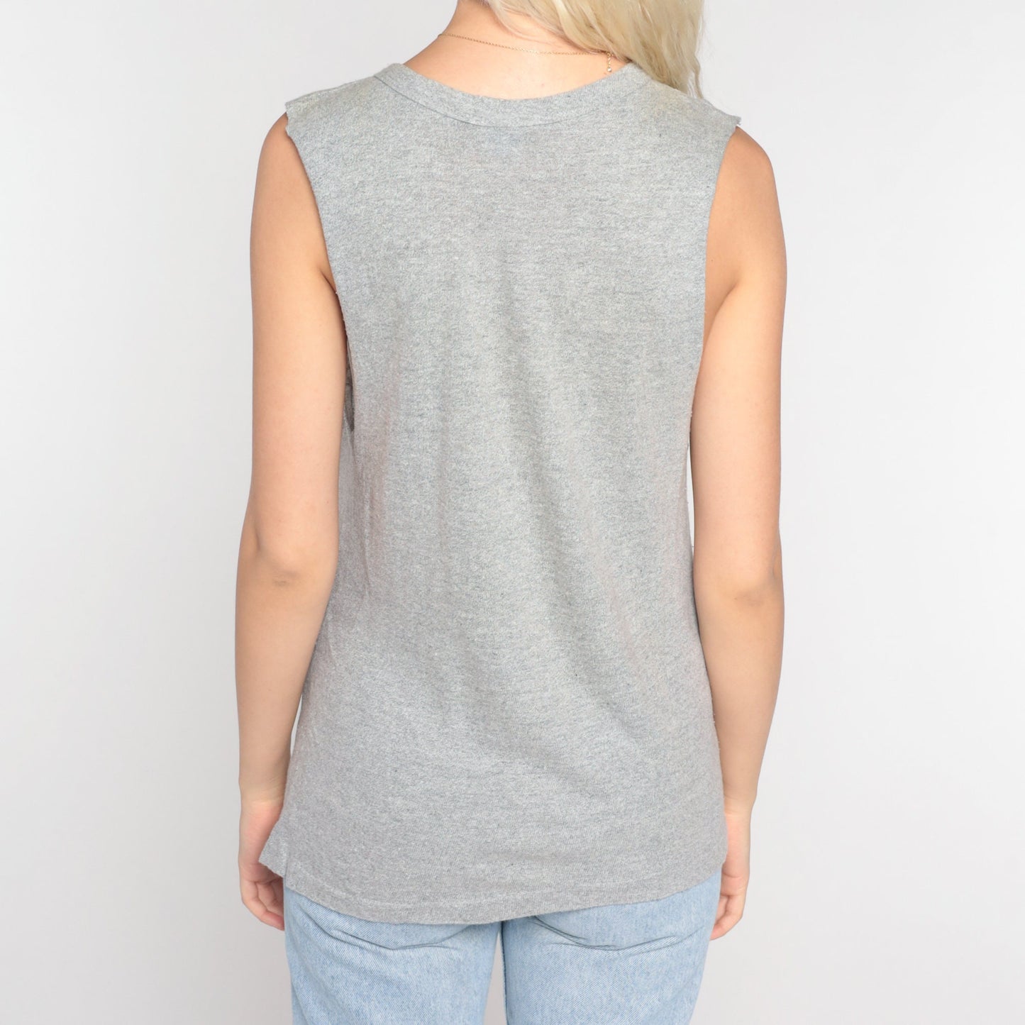 80s Mosinee Wisconsin State Champs 1980 Football Tank Top Grey Small