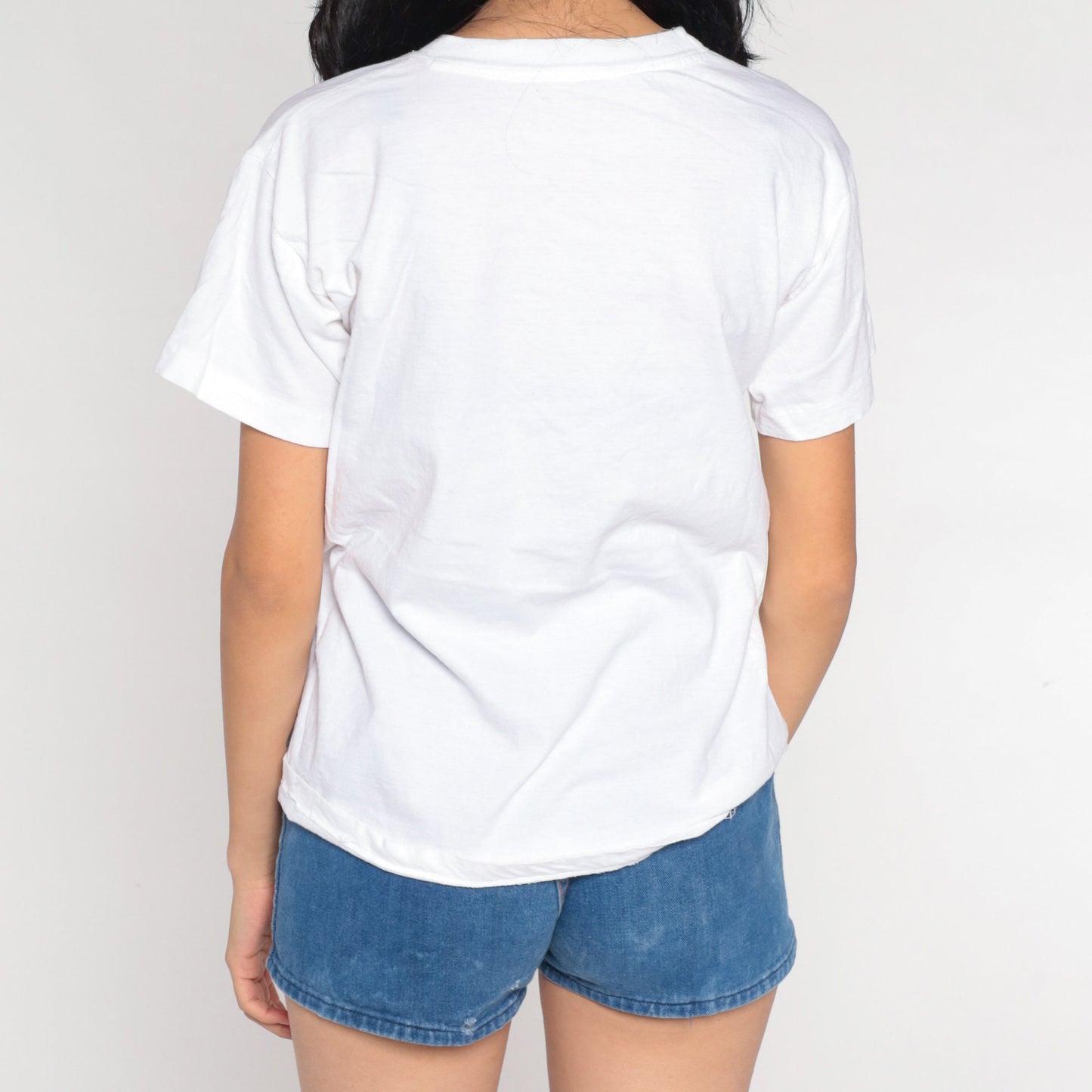 90s Bahamas Sailboat Graphic T-Shirt White Vintage Tee Small