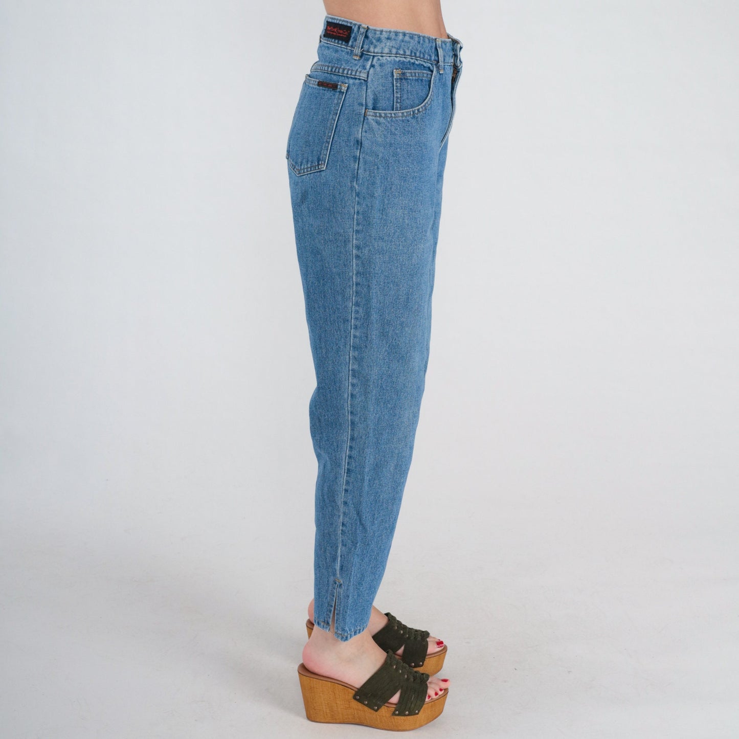 90s New York Jean Co High Waisted Straight Leg Jeans Blue Denim Small