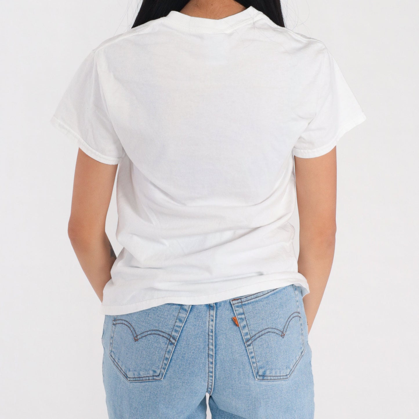 00s Seattle Graphic T-Shirt "Somebody Loves Me" White Cotton Tee Small