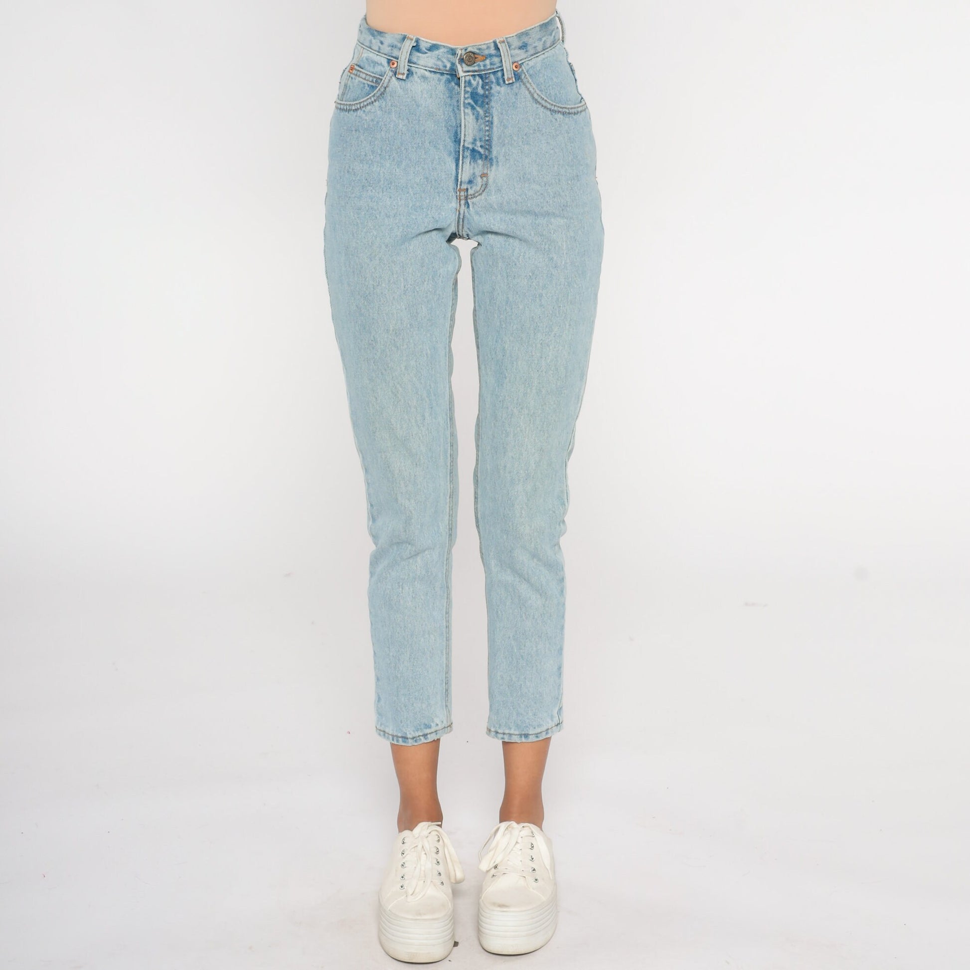 90s Calvin Klein High-Waisted Skinny Jeans Blue Denim Size 2