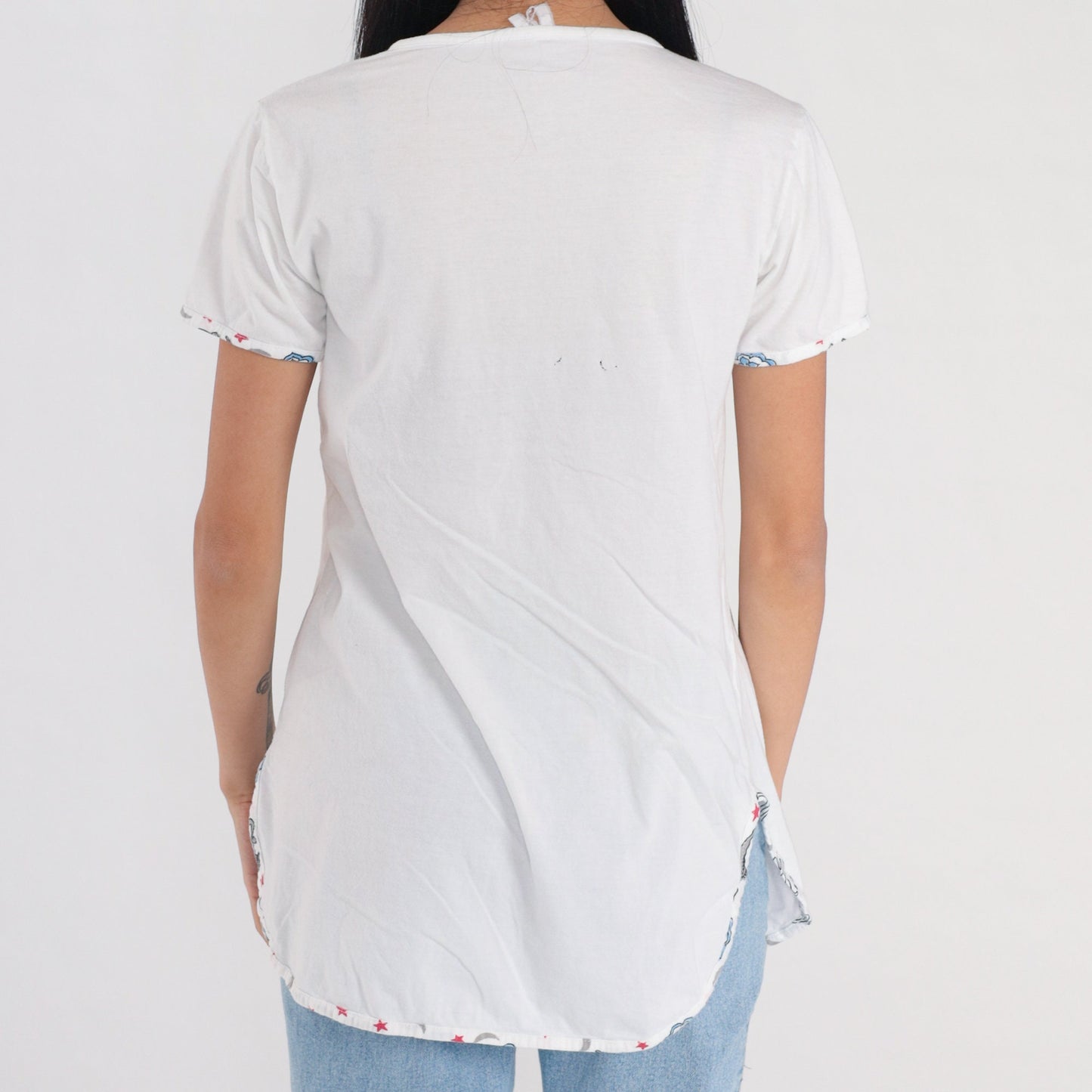 90s Disney Aladdin Princess Jasmine Graphic T-Shirt White Single Stitch Small
