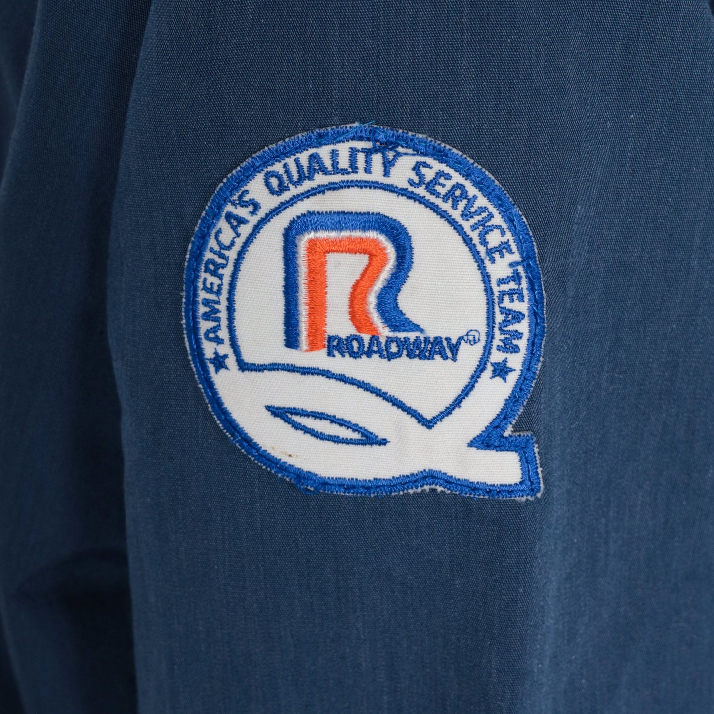 80s Roadway Safety Achievement Bomber Jacket Navy Blue Mens XL