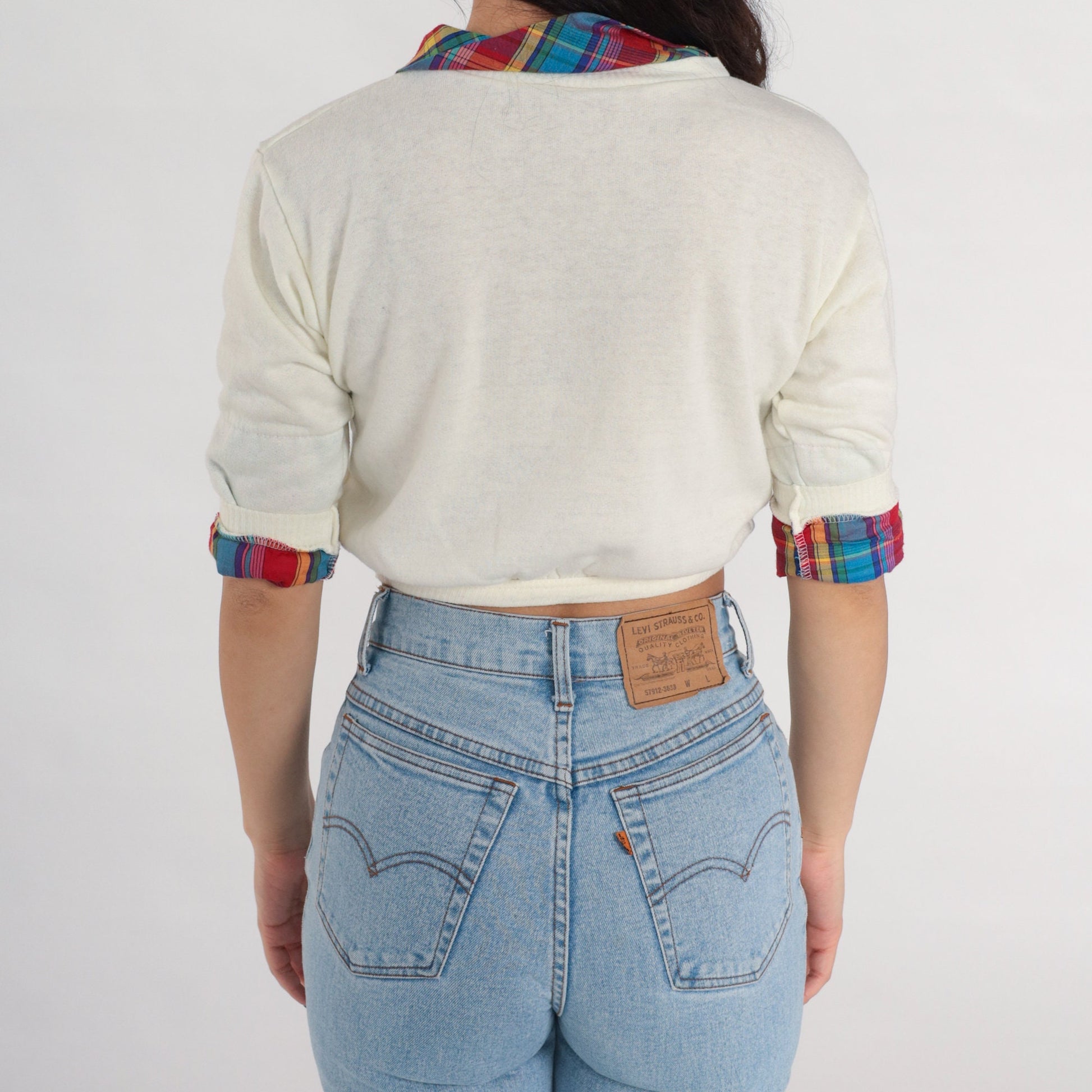 80s US Team Challenge Fishing Climbing Canoeing Graphic Sweatshirt Cropped XXS