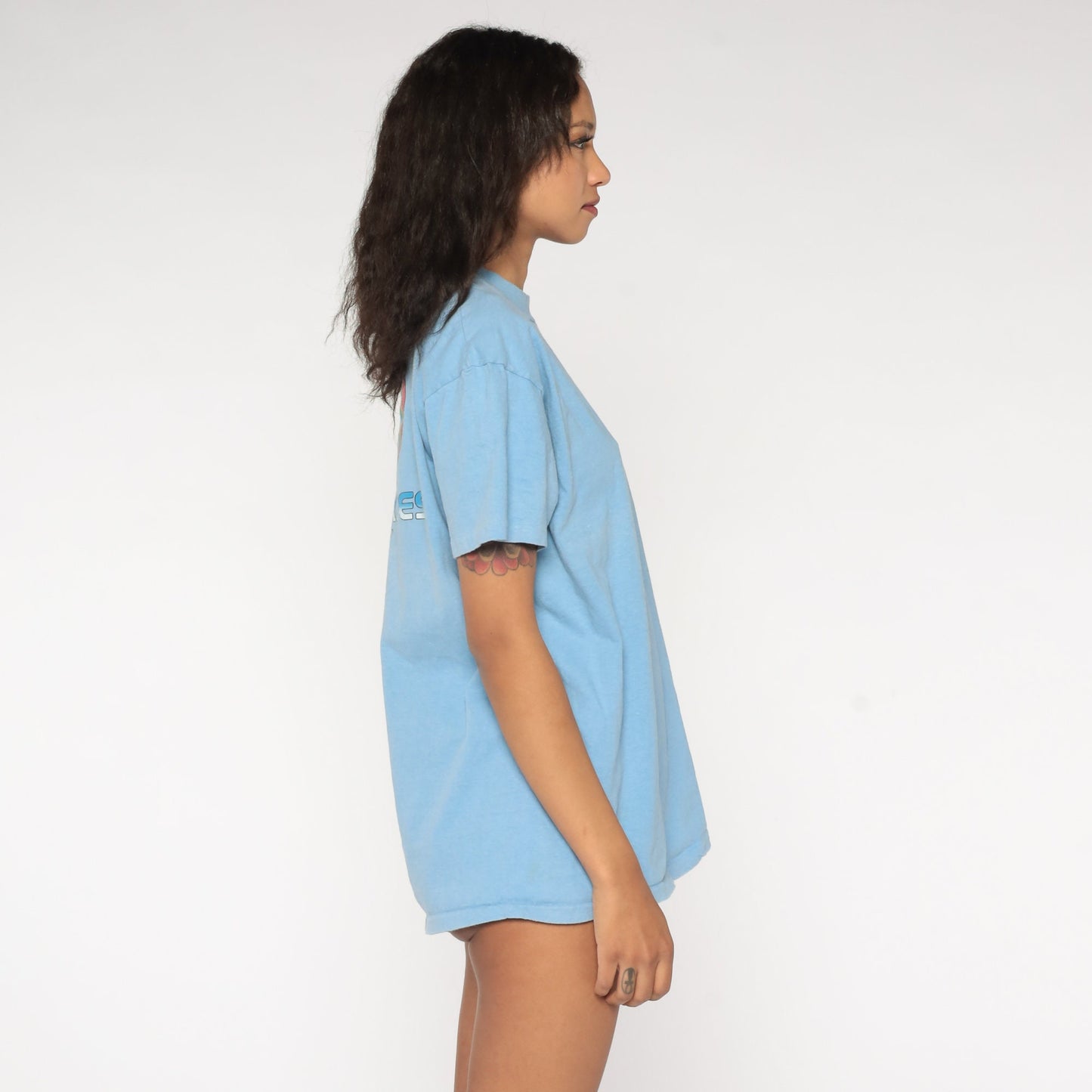 80s Hyperkites San Diego Graphic T-Shirt Blue Cotton Single Stitch Extra Large