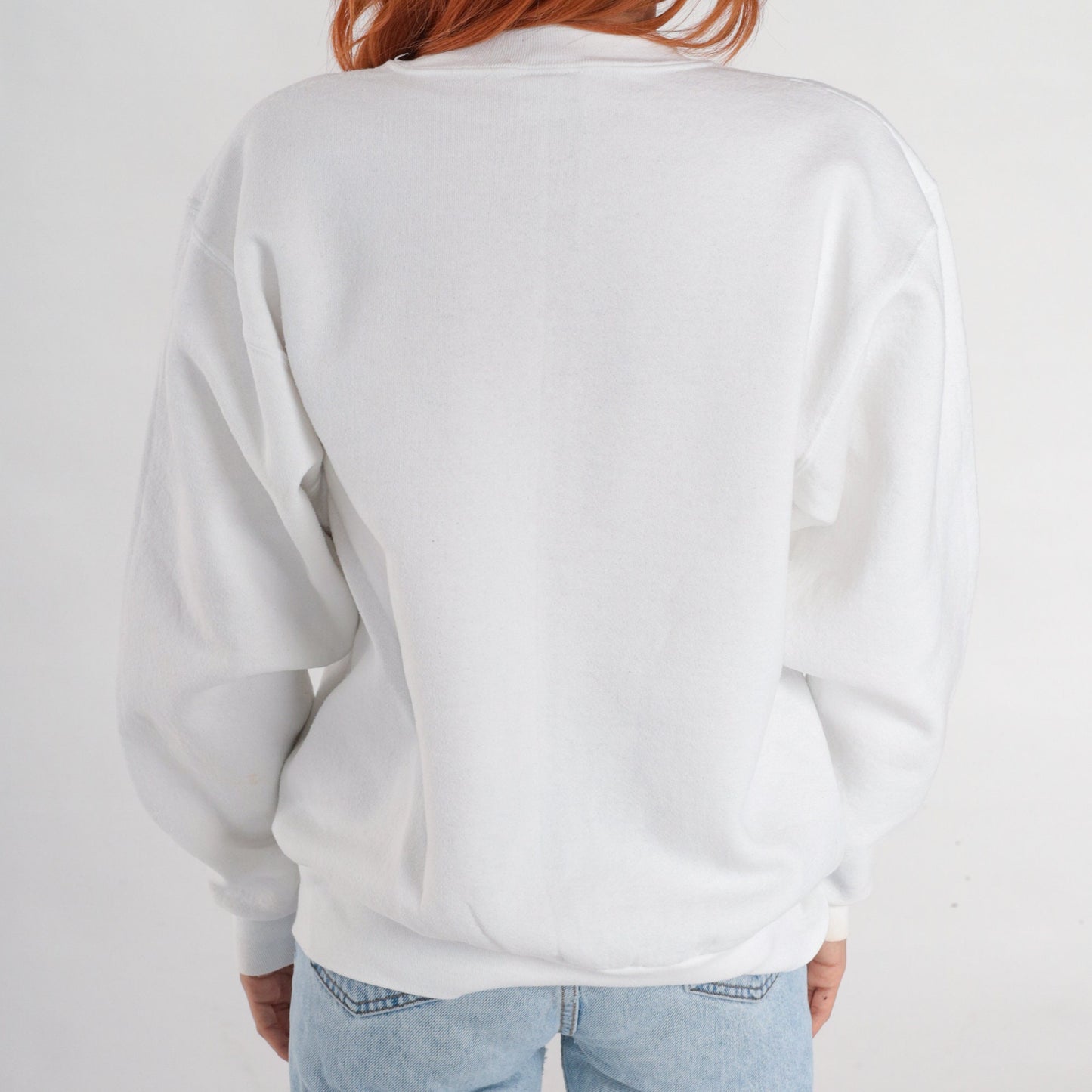 90s Santa Ynez Valley Carriage Classic Sweatshirt White Graphic Pullover Medium Large