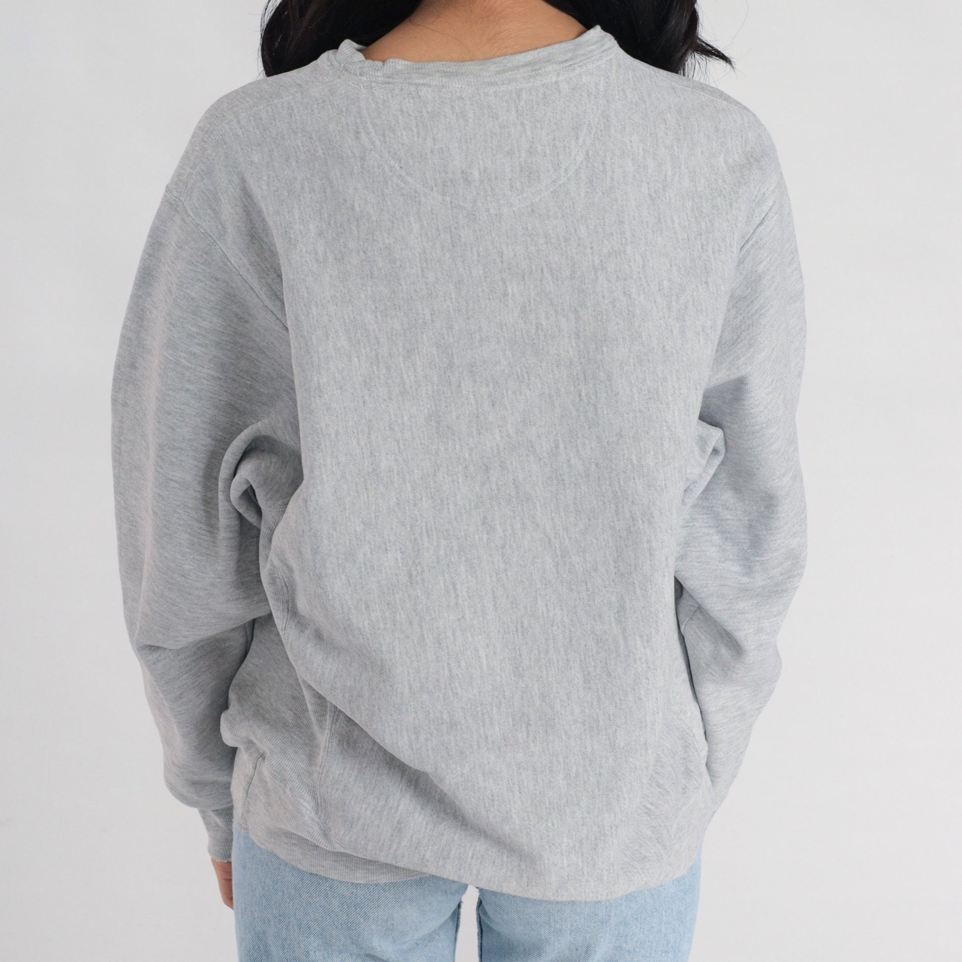 00s Champion North Carolina Crewneck Sweatshirt Grey Graphic Small S