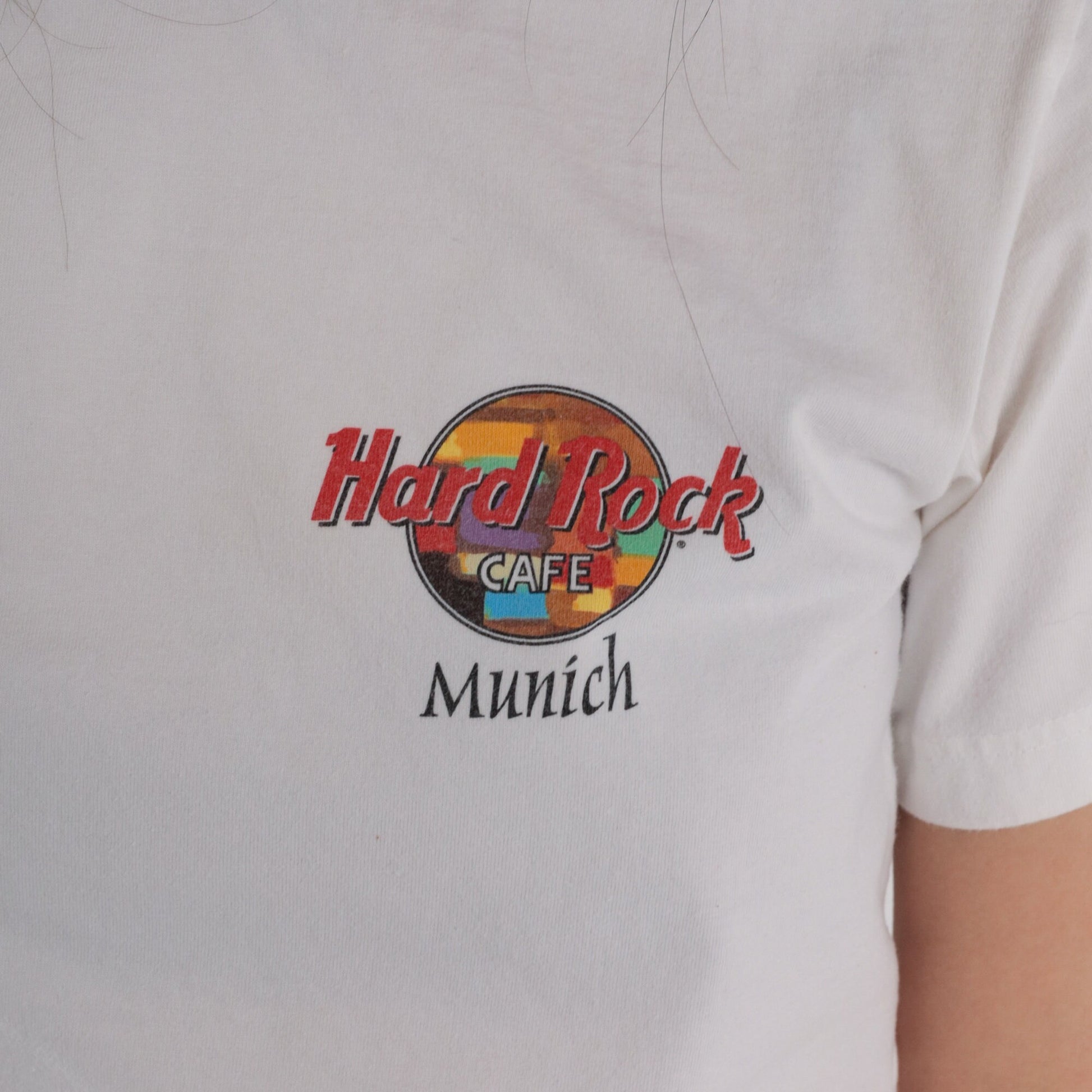 90s Hard Rock Cafe Munich Germany Graphic T-Shirt Cotton Single Stitch Extra Small
