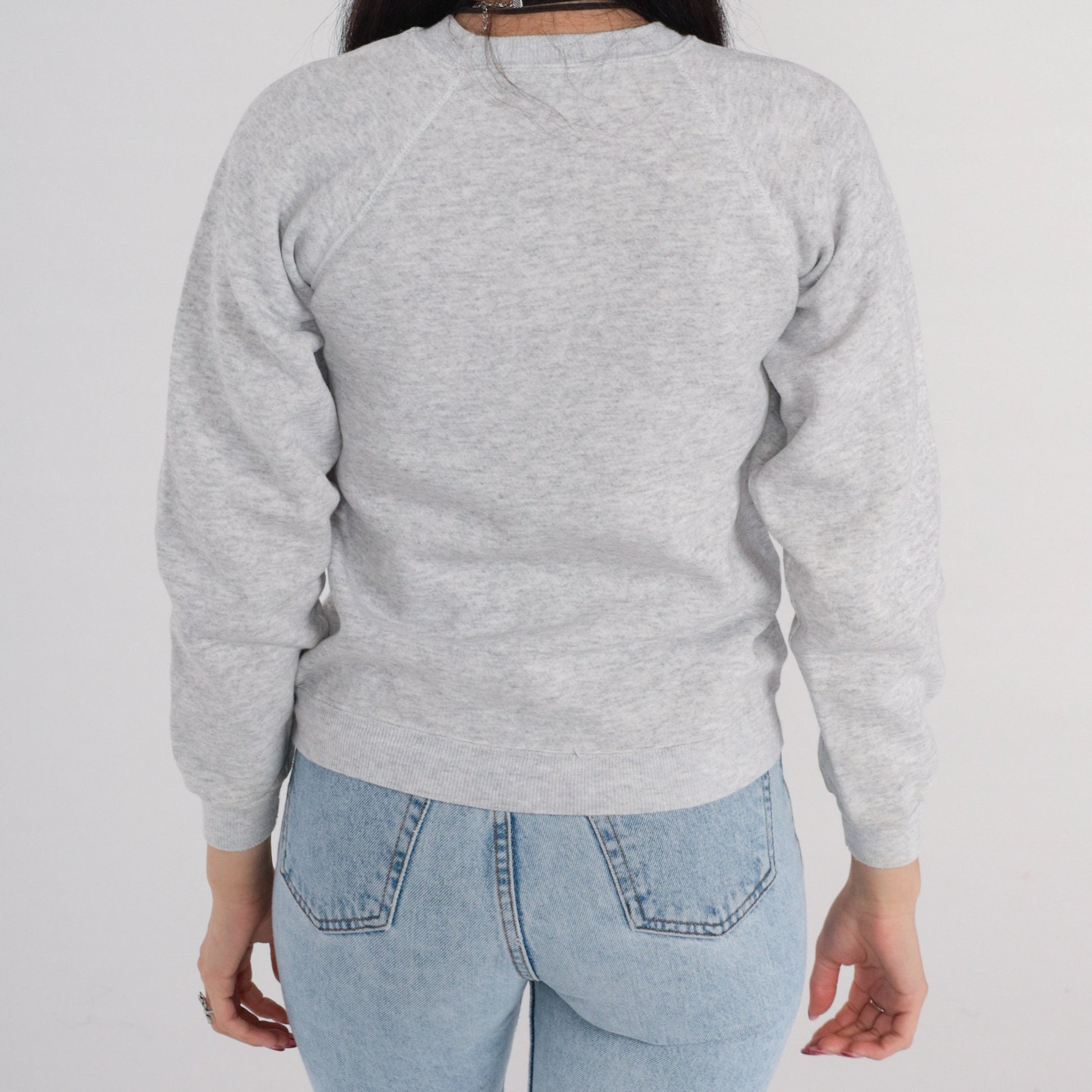 90s Hoover Elementary School Bartlesville Oklahoma Sweatshirt Grey Raglan XS