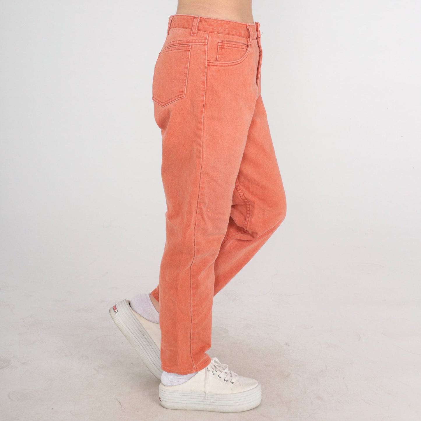 90s Ruff Hewn Orange Tapered High-Rise Jeans Medium 31