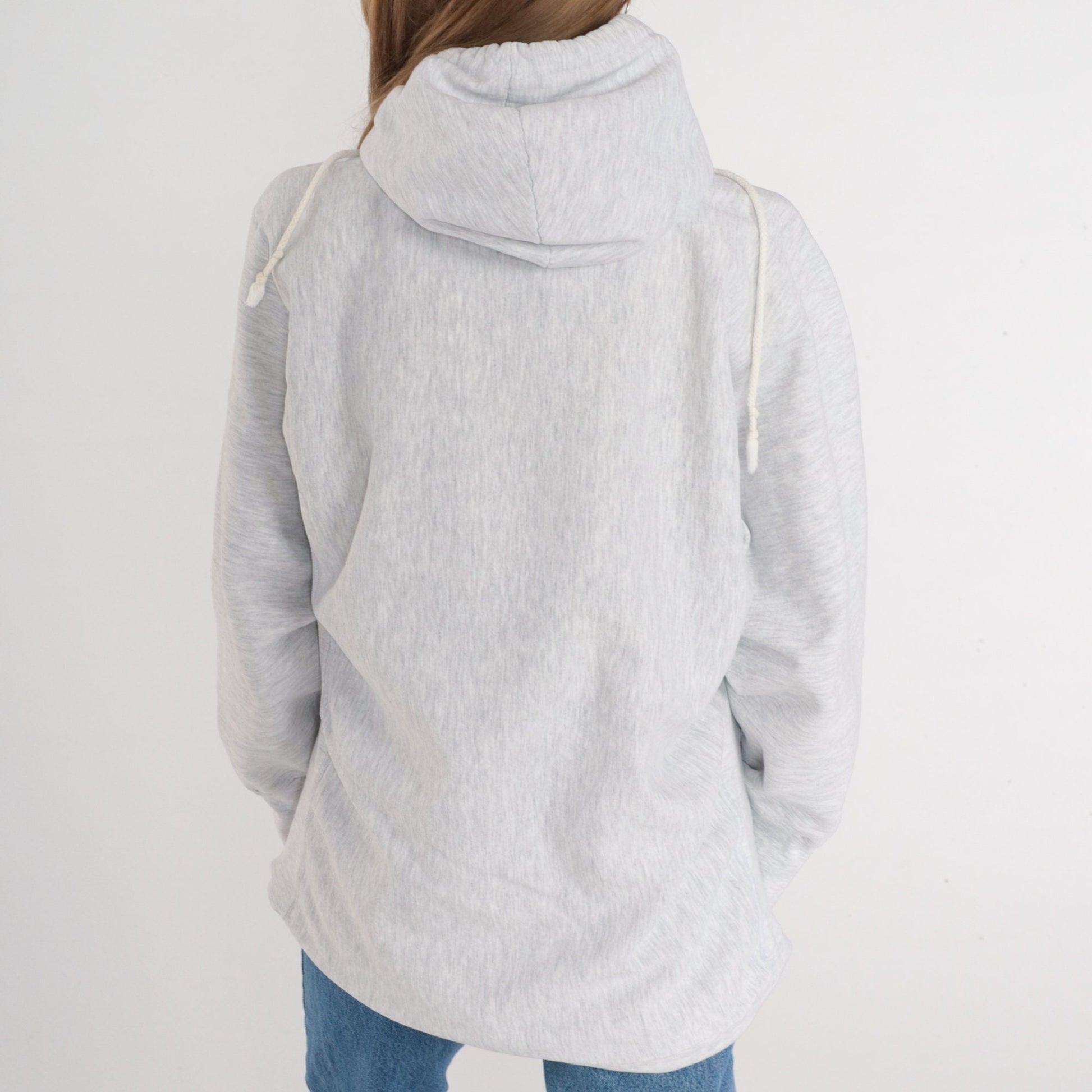 90s San Jose State University Alumni Hoodie Heather Grey Spartans Logo Medium M