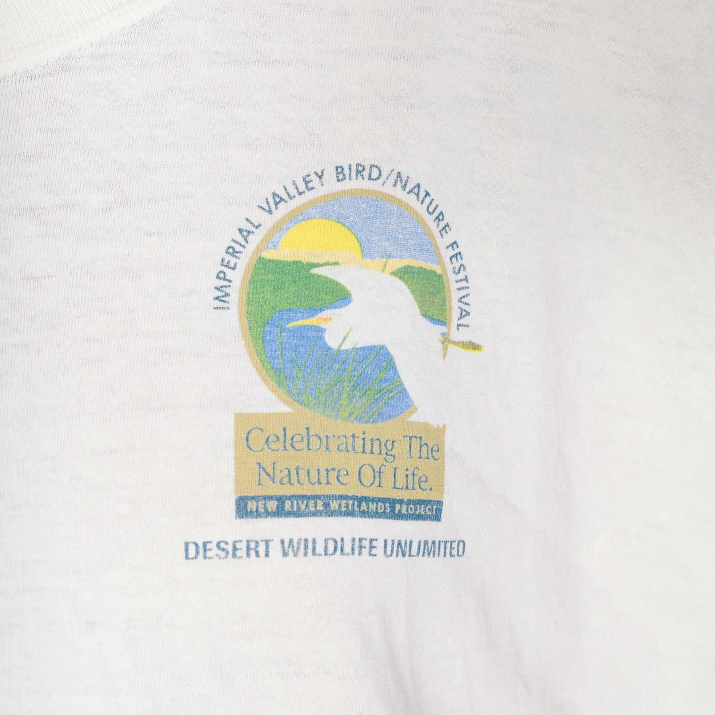 Y2K Salton Sea International Bird Festival Graphic Tee Cotton Large L
