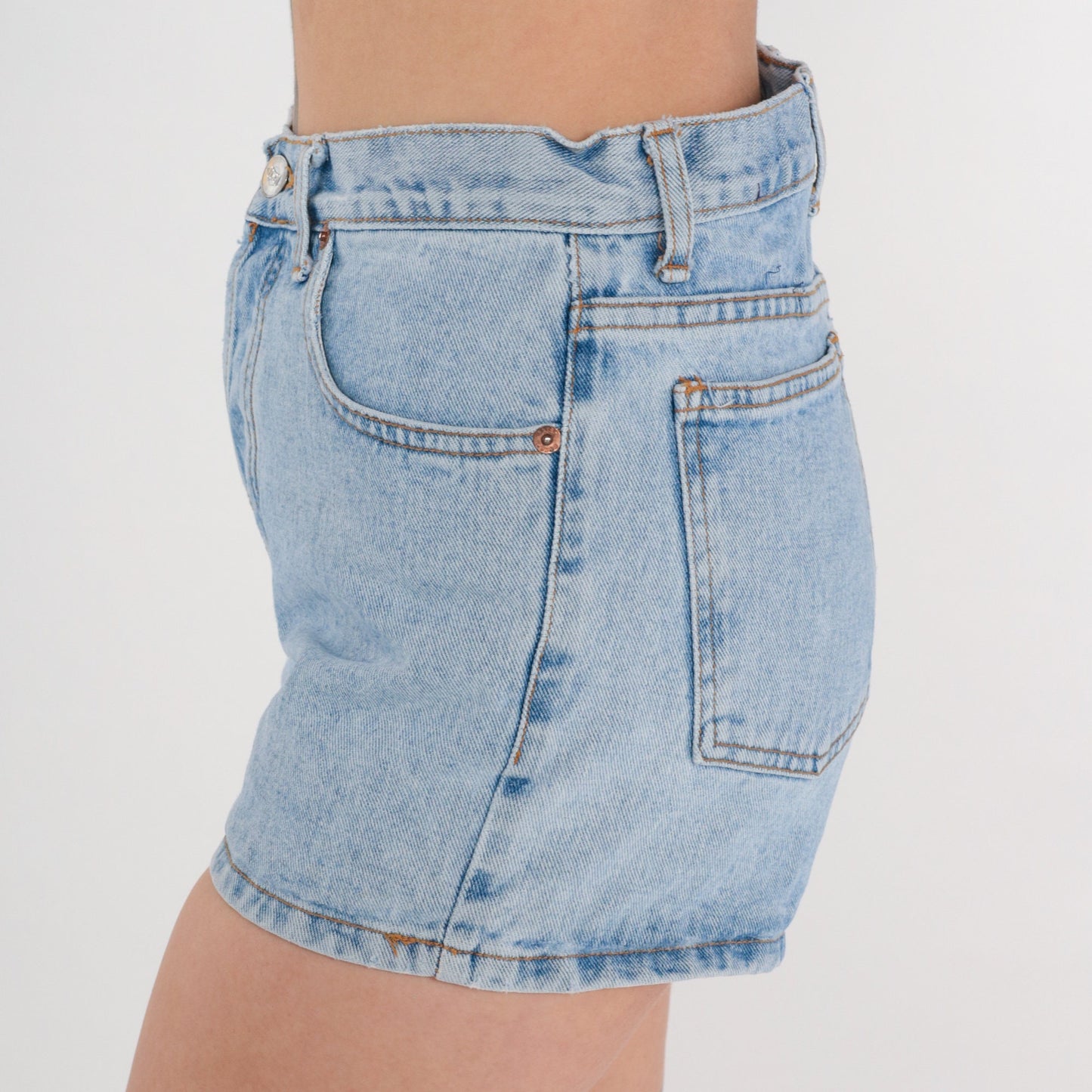90s Bongo High Rise Denim Shorts Blue Small S